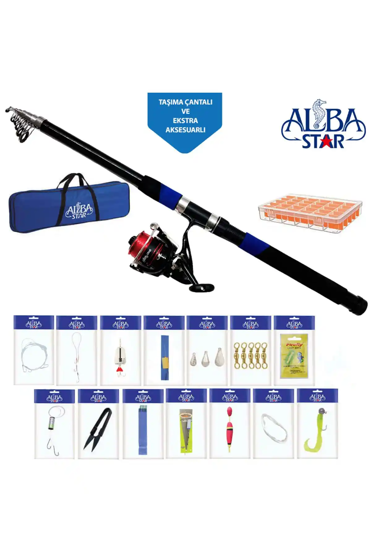 AlbaStar Tam Takım Göl ve Deniz Olta Seti: Başlangıç ve Orta Seviye Balıkçılar İçin Uygun
