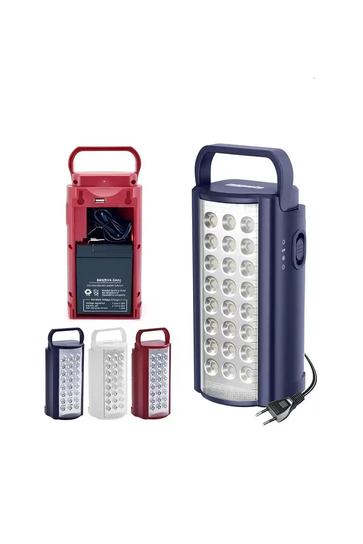 Andone Elektrik Kesilince Otomatik Yanan 24 LEDli 80 Saat Akülü Kamp Lambası