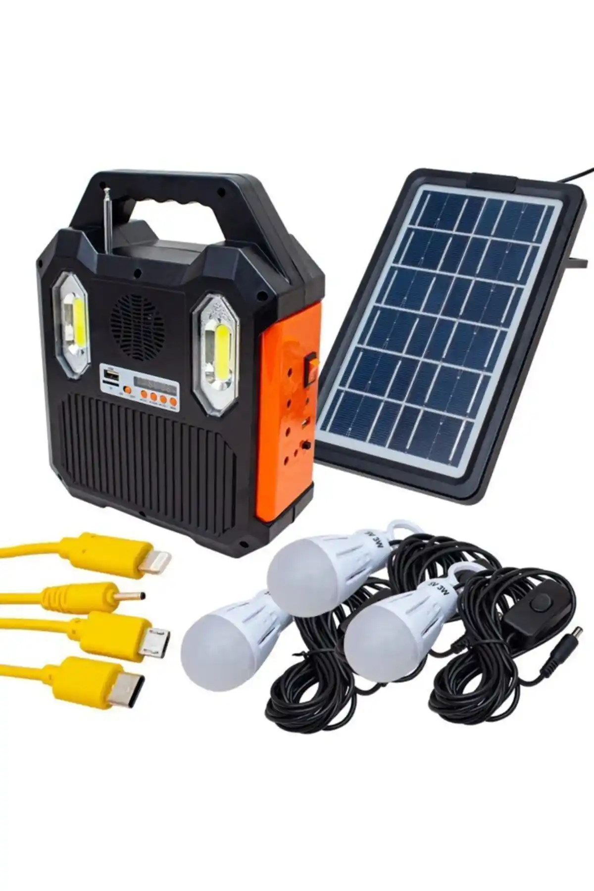 Ataşbey Süper Solar Panelli MP3 Radyo Işıldak Feneri Çevre Dostu Aydınlatma Çözümü