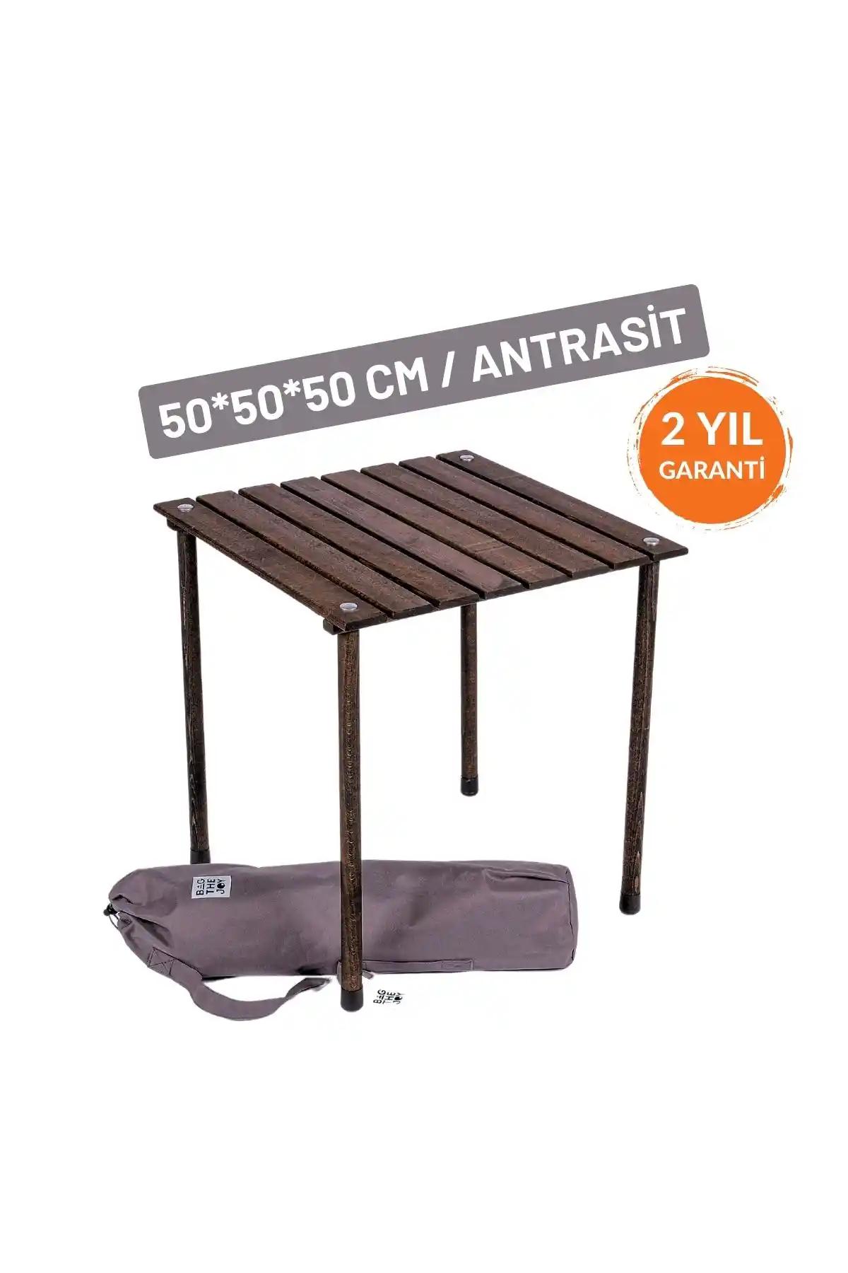 Bag The Joy Ahşap Katlanır Kamp ve Piknik Masası Dayanıklı ve Şık Tasarım