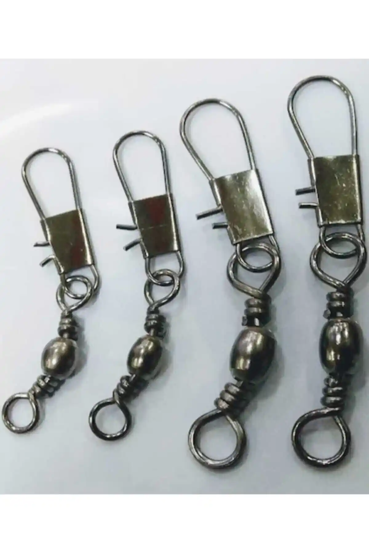 BAUER Kilitli ve Klipsli Fırdöndü Seti 10'lu Paket Balıkçılık ve Hobi Kullanımı İçin