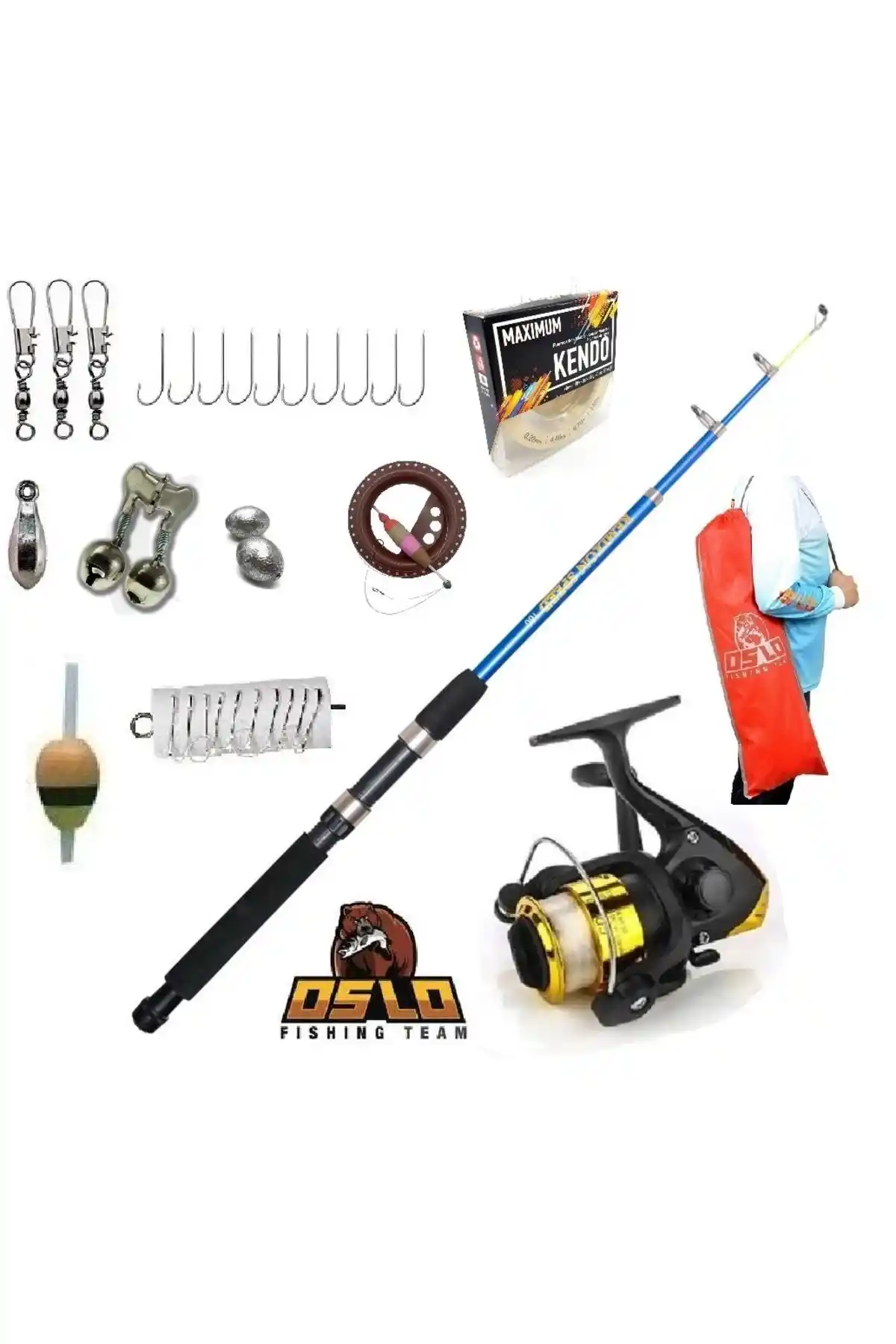 BAUER Pegasus 180cm 10-30gr Çocuk ve Amatör Balıkçılar İçin Hafif ve Dayanıklı Olta Takımı