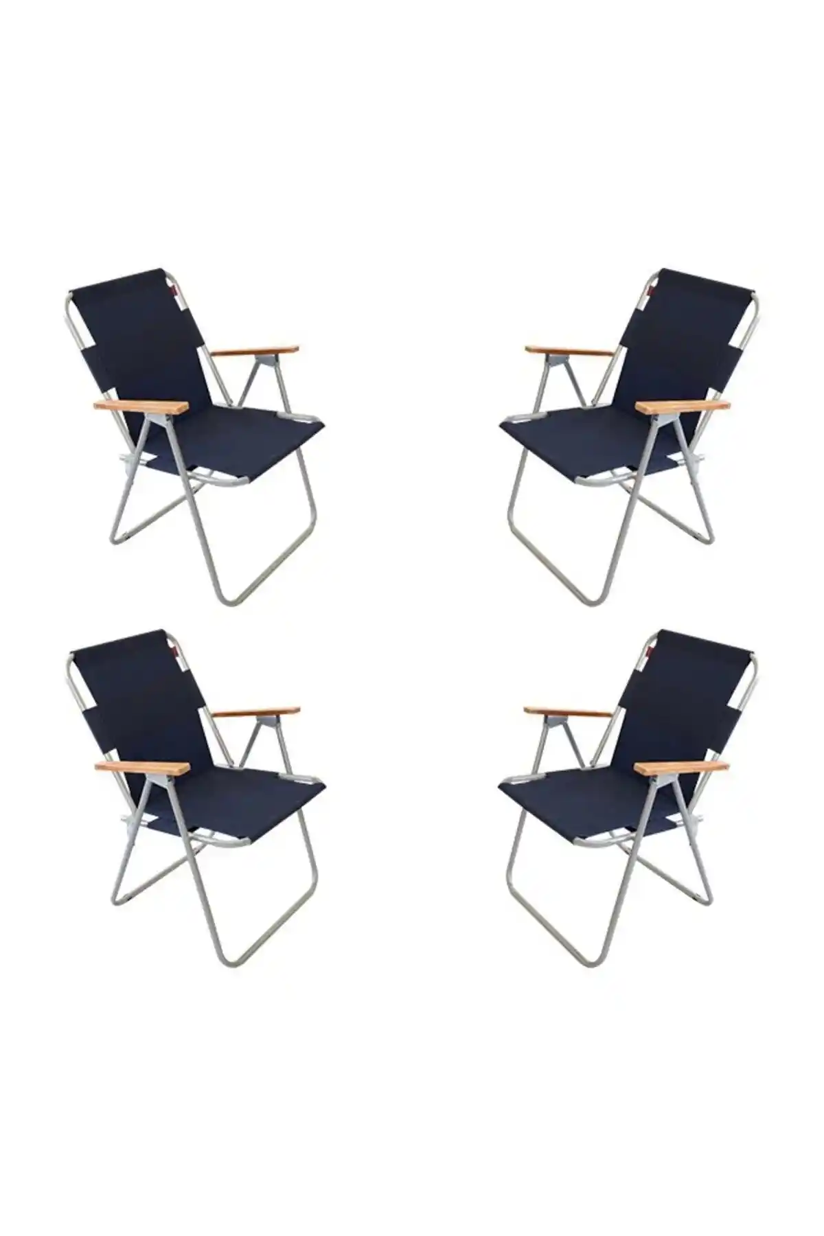 Bofigo 4 Adet Katlanır Kamp Sandalyesi Dayanıklı ve Pratik Outdoor Oturma Çözümü