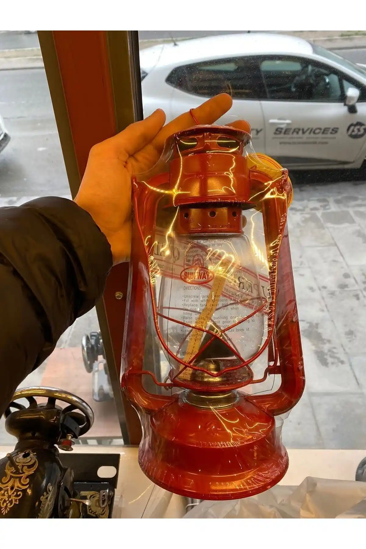 Büyük Boy Gemici Feneri Renkli Solar Kamp ve Bahçe Aydınlatması
