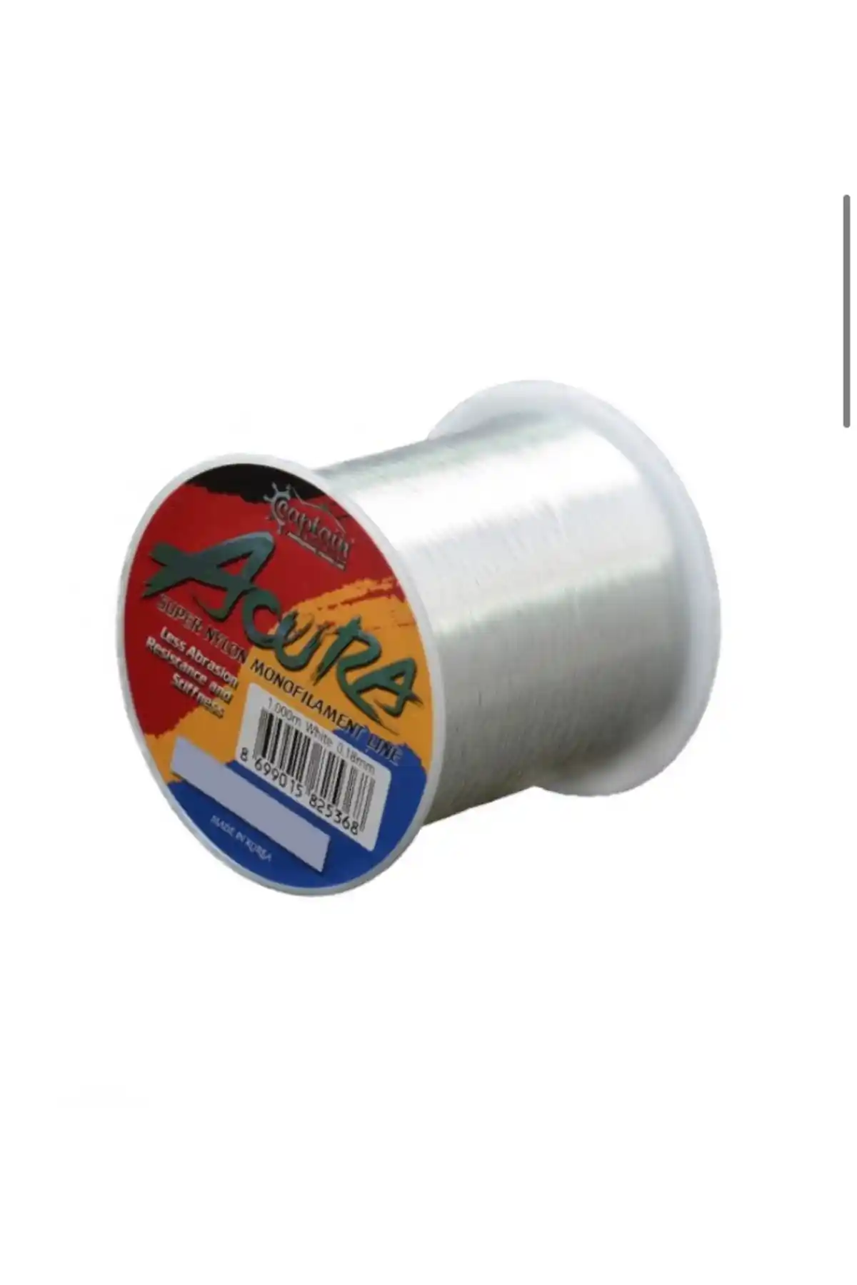 CAPTAIN Acura 1000 M Monofilament Beyaz Misina: Dayanıklı ve Çok Yönlü Kullanım İçin Uygun