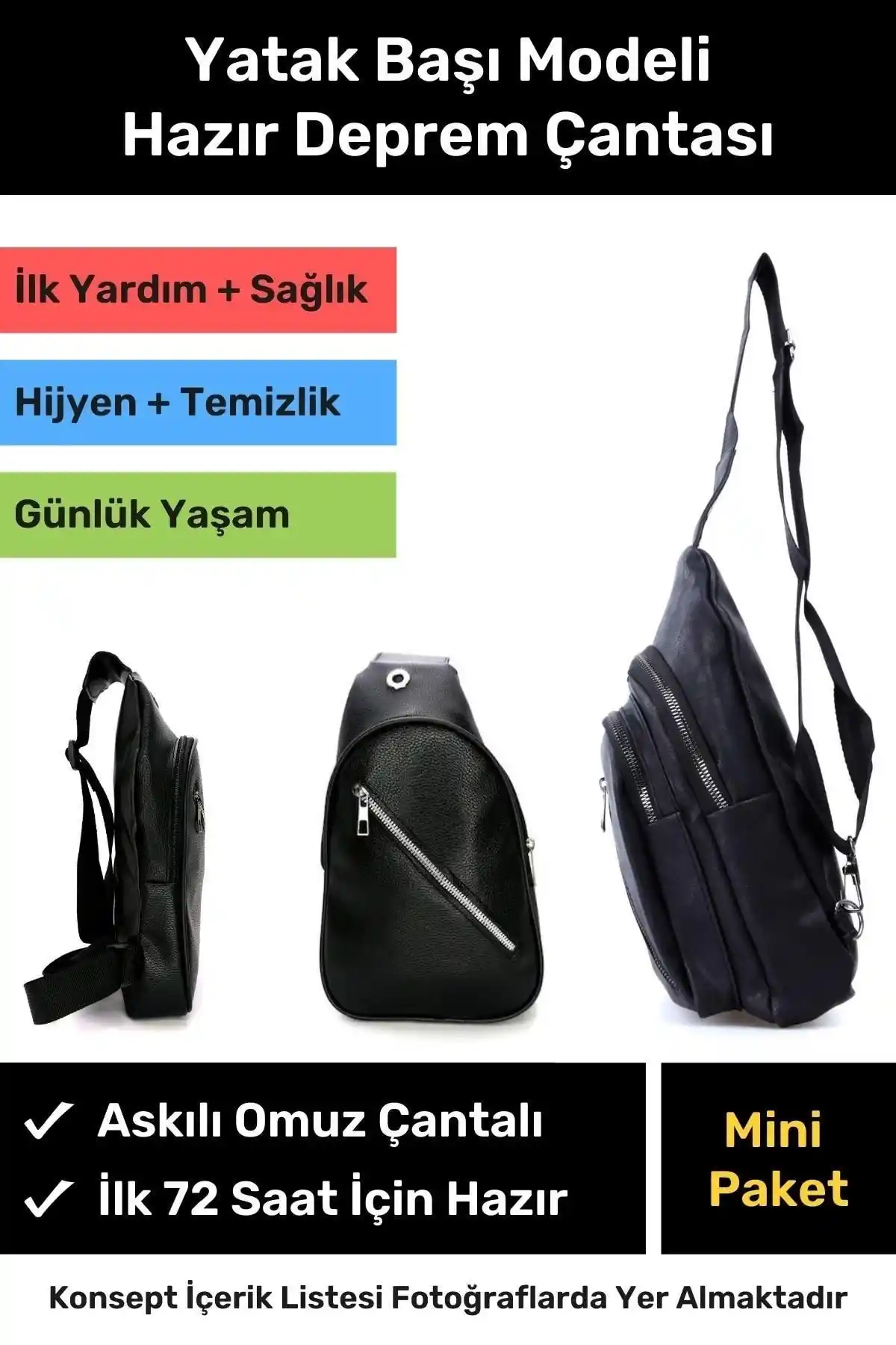 Deprem Güvenliği İçin Lacheln Mini Paket Yatak Başı Hazır Çanta Özellikleri ve Avantajları