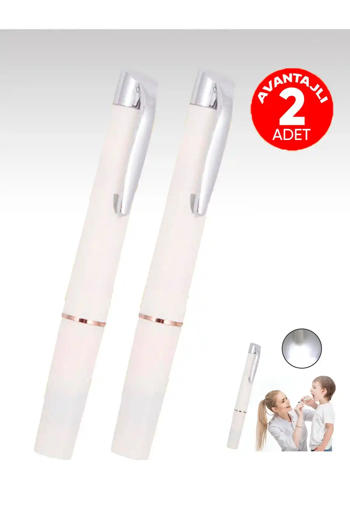 Egesta LED Işıklı Muayene Kalemi Seti Sağlık Profesyonelleri için Uygun ve Dayanıklı