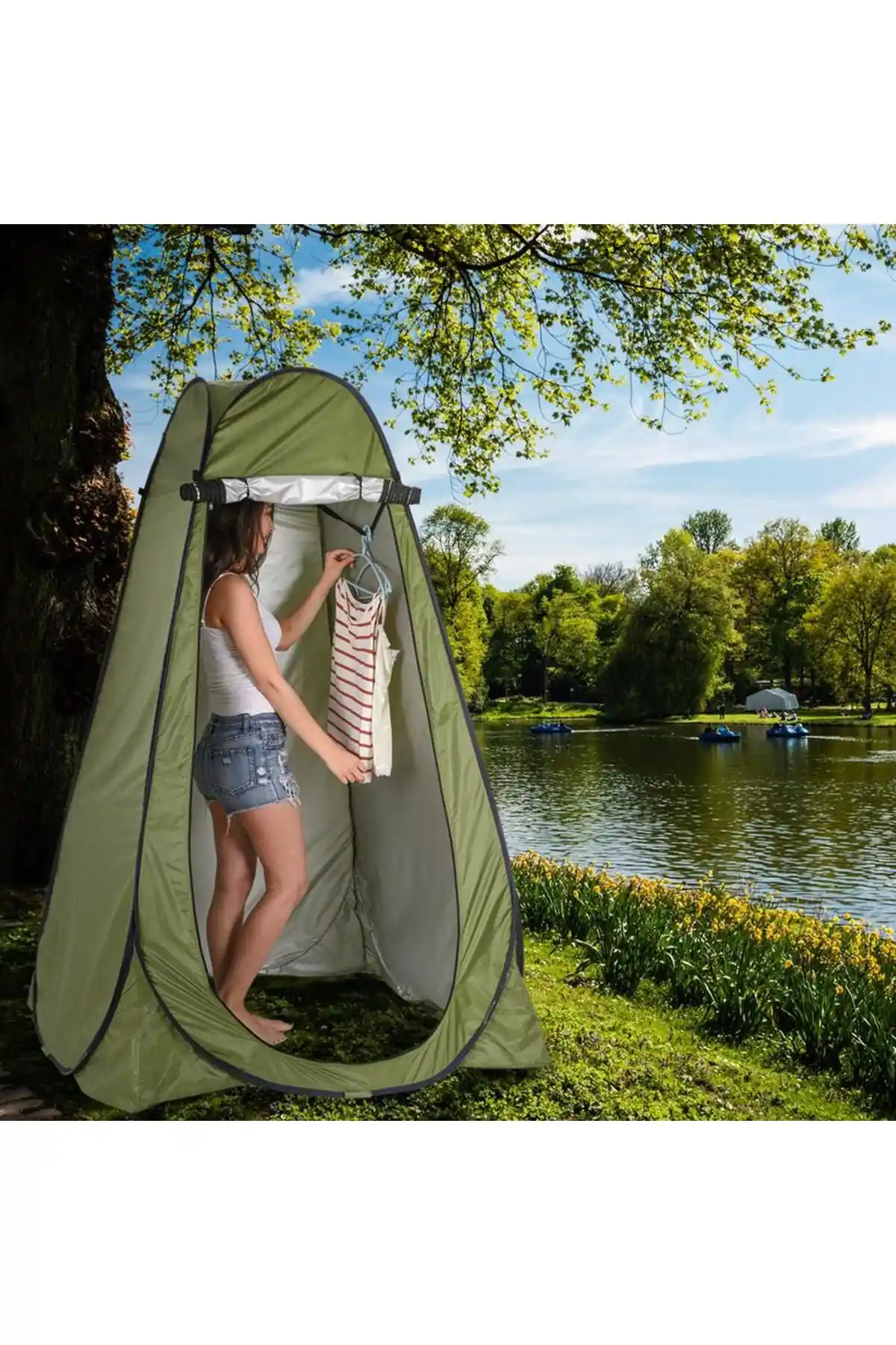 Faial Giyinme Çadırı Kamp ve Doğa Aktiviteleri İçin Çok Amaçlı Konforlu Çözüm