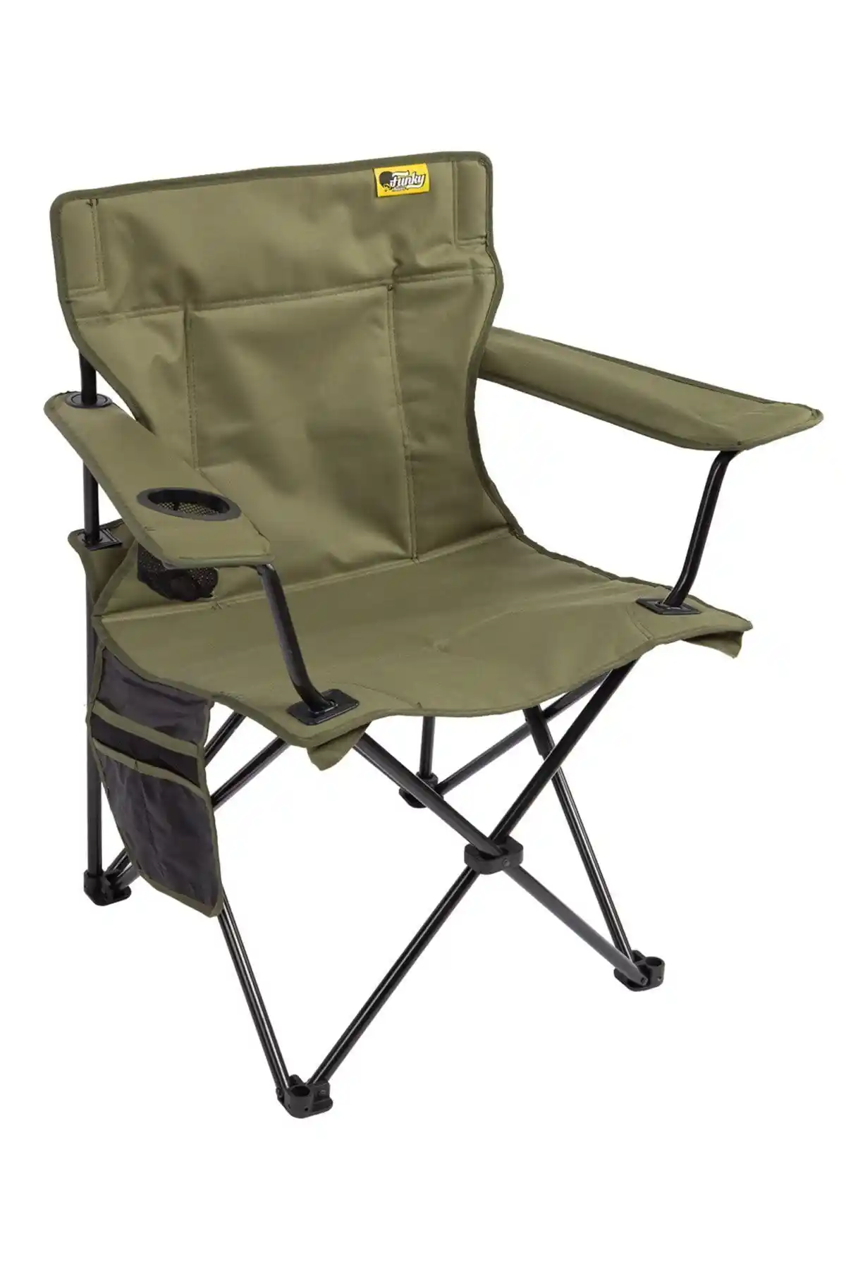 Funky Chairs V2 Haki Lüks Kamp Sandalyesi: Dayanıklı ve Konforlu Outdoor Oturma Çözümü