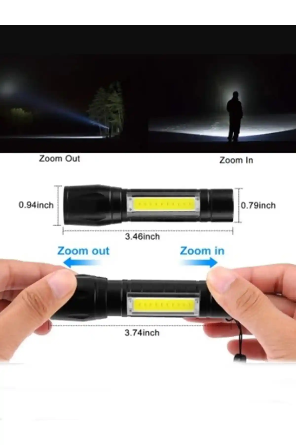 Gaman Şarjlı Mini El Feneri: Yüksek Performans ve Taşınabilirlik Özellikleri