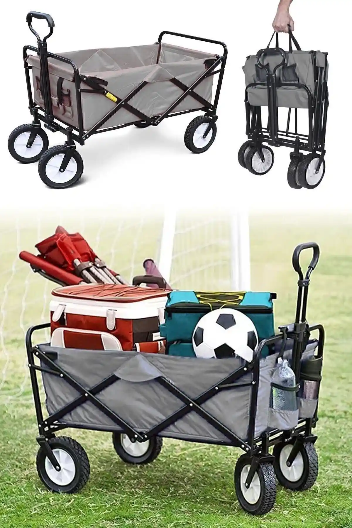 Genel Markalar Katlanabilir Kamp ve Plaj Arabası: Dayanıklı ve Pratik Taşıma Çözümü