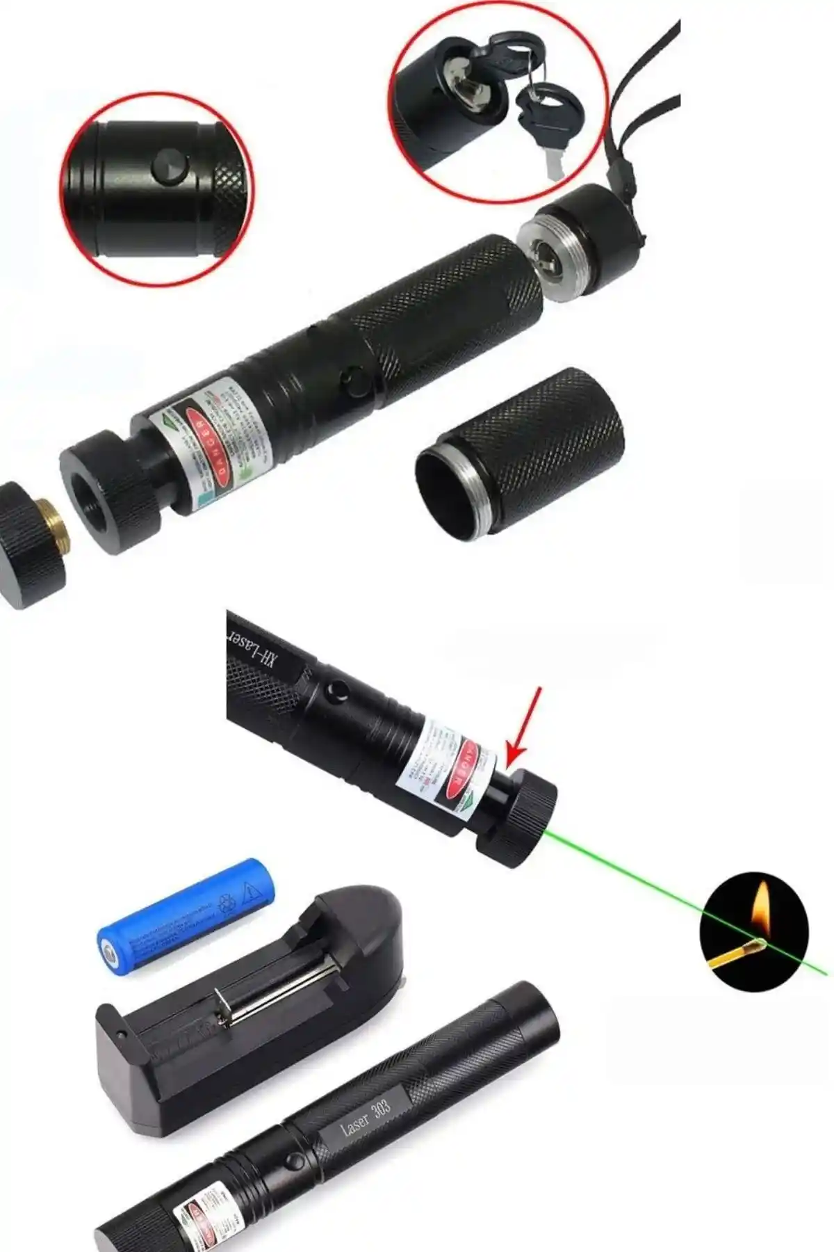 Genel Markalar Yeşil Laser Pointer: Uzun Menzilli ve Çok Yönlü Profesyonel Lazer Cihazı