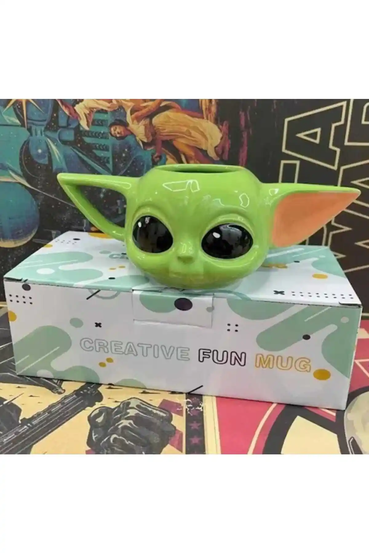 GiralStore Baby Yoda 3D Kupa Seramik Tasarım Yüksek Kalite Koleksiyon Parçası
