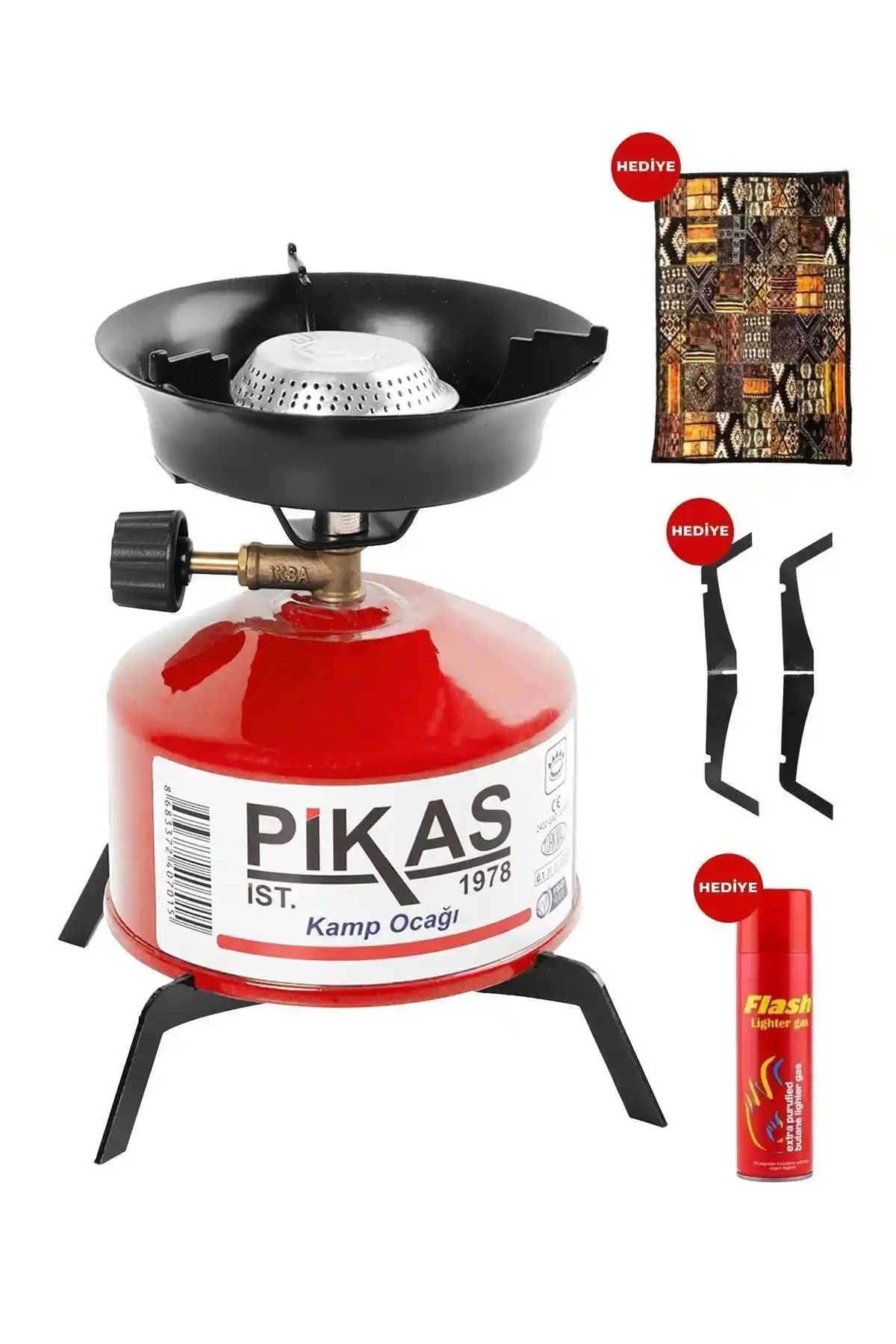 İksa Devrilmez Ayaklı Portatif Kamp Ocağı: Hafif, Güvenilir ve Renkli Kamp Ekipmanı