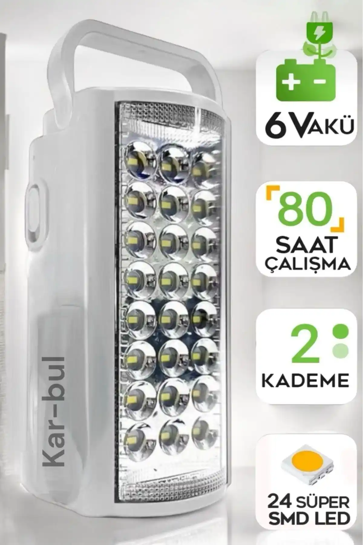 Kar-bul 24 LED'li USB Şarjlı Kamp Feneri: Güçlü ve Taşınabilir Aydınlatma Çözümü