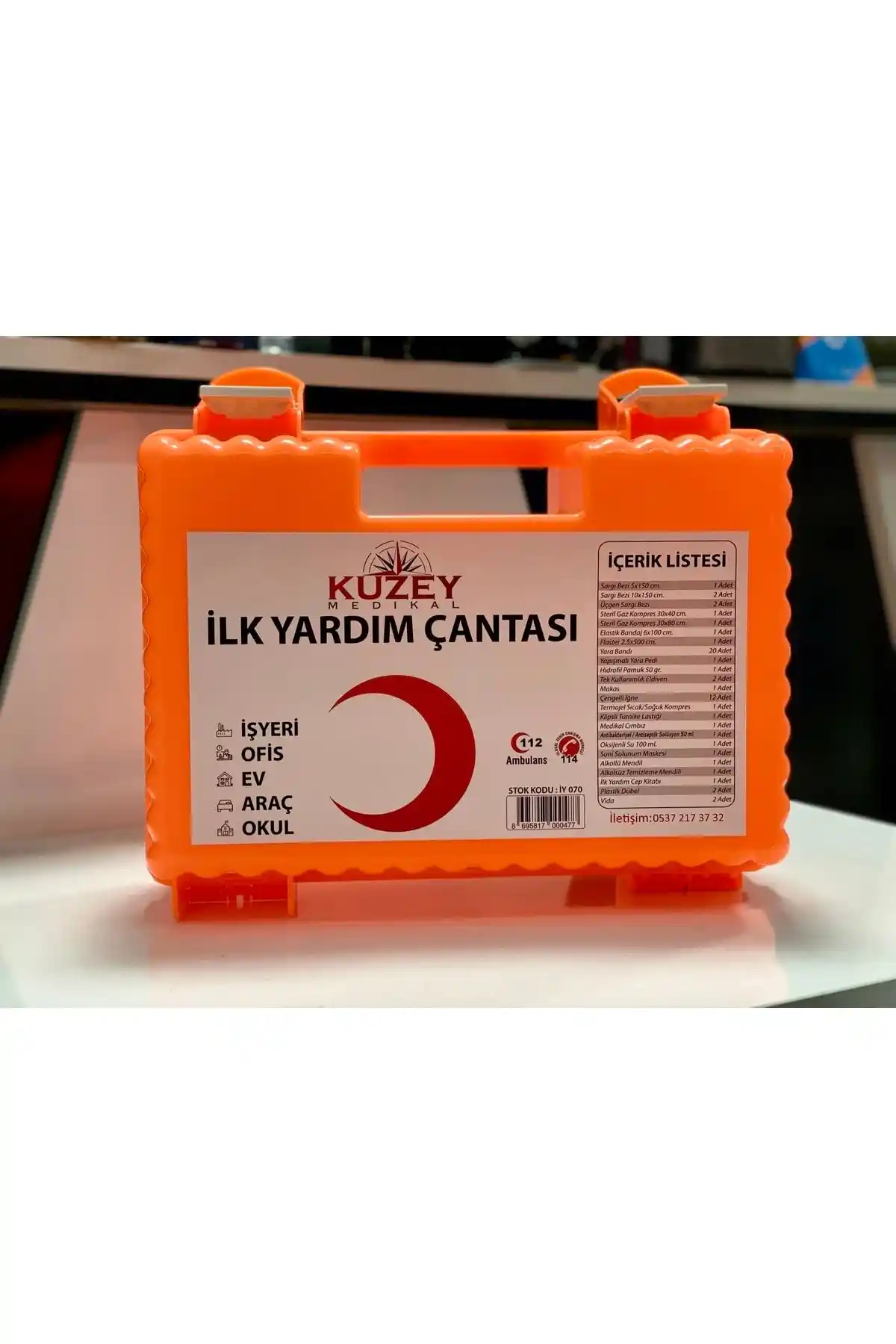 Kuzey Medikal İlk Yardım Çantası Ecza Dolabı Güvenli ve Dayanıklı Çözüm