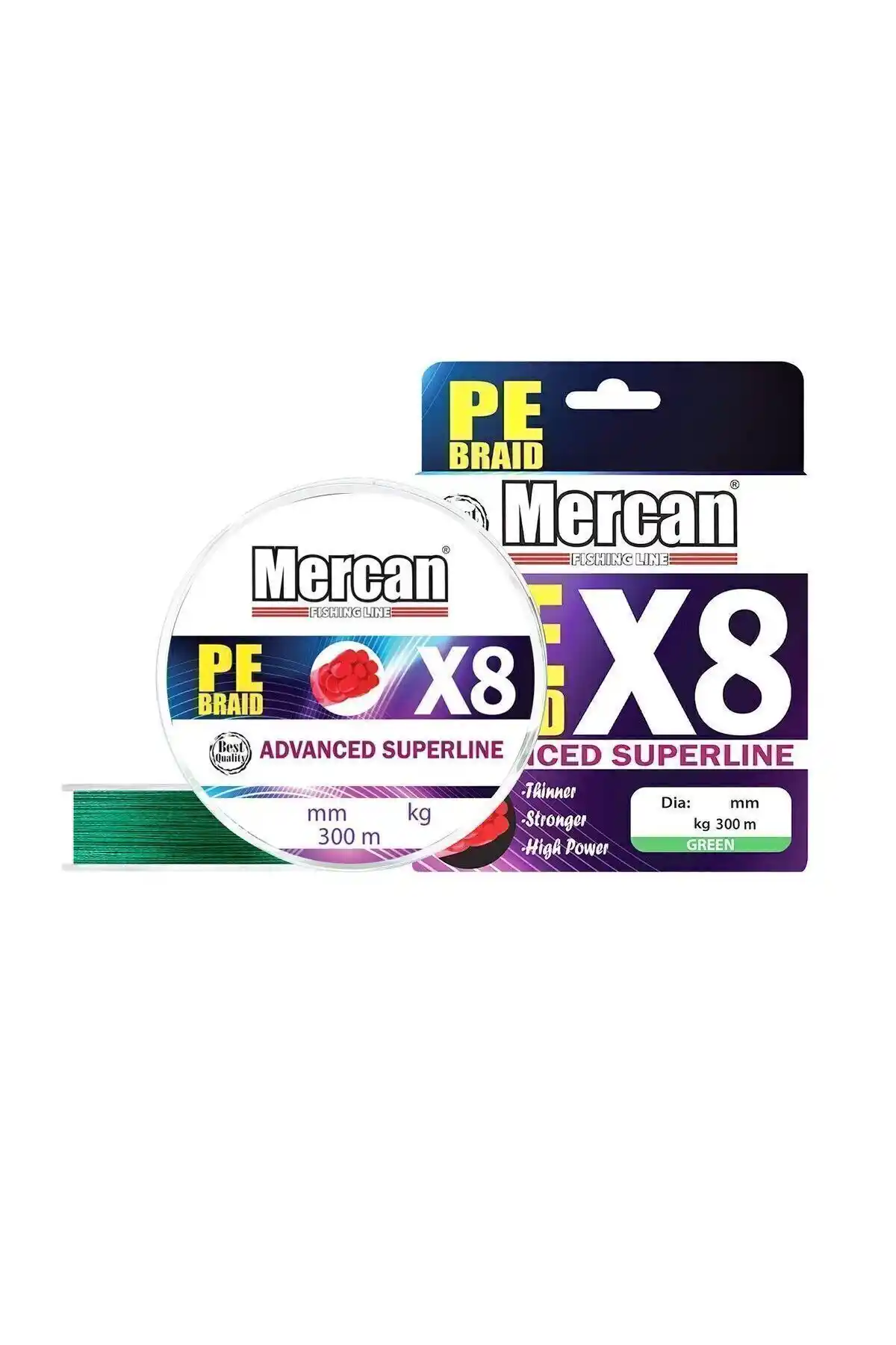 Mercan MİSİNA Mercan Pe Örgü Platinum 8x Ip 300 M Yeşil Balıkçılık Misinası Özellikleri ve İnceleme