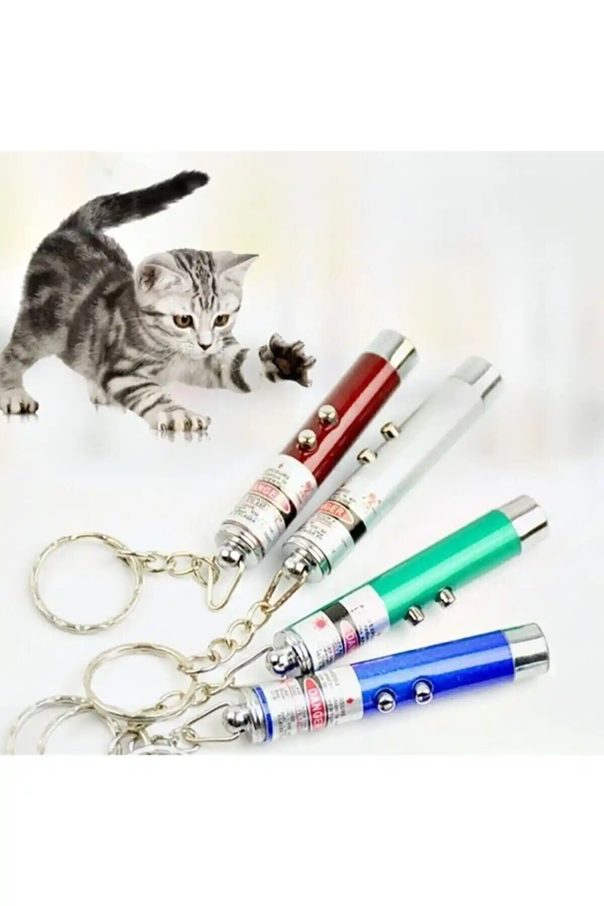 Nanopro Kedi Lazeri Anahtarlık: Taşınabilir ve Eğlenceli Kedi Oyuncağı