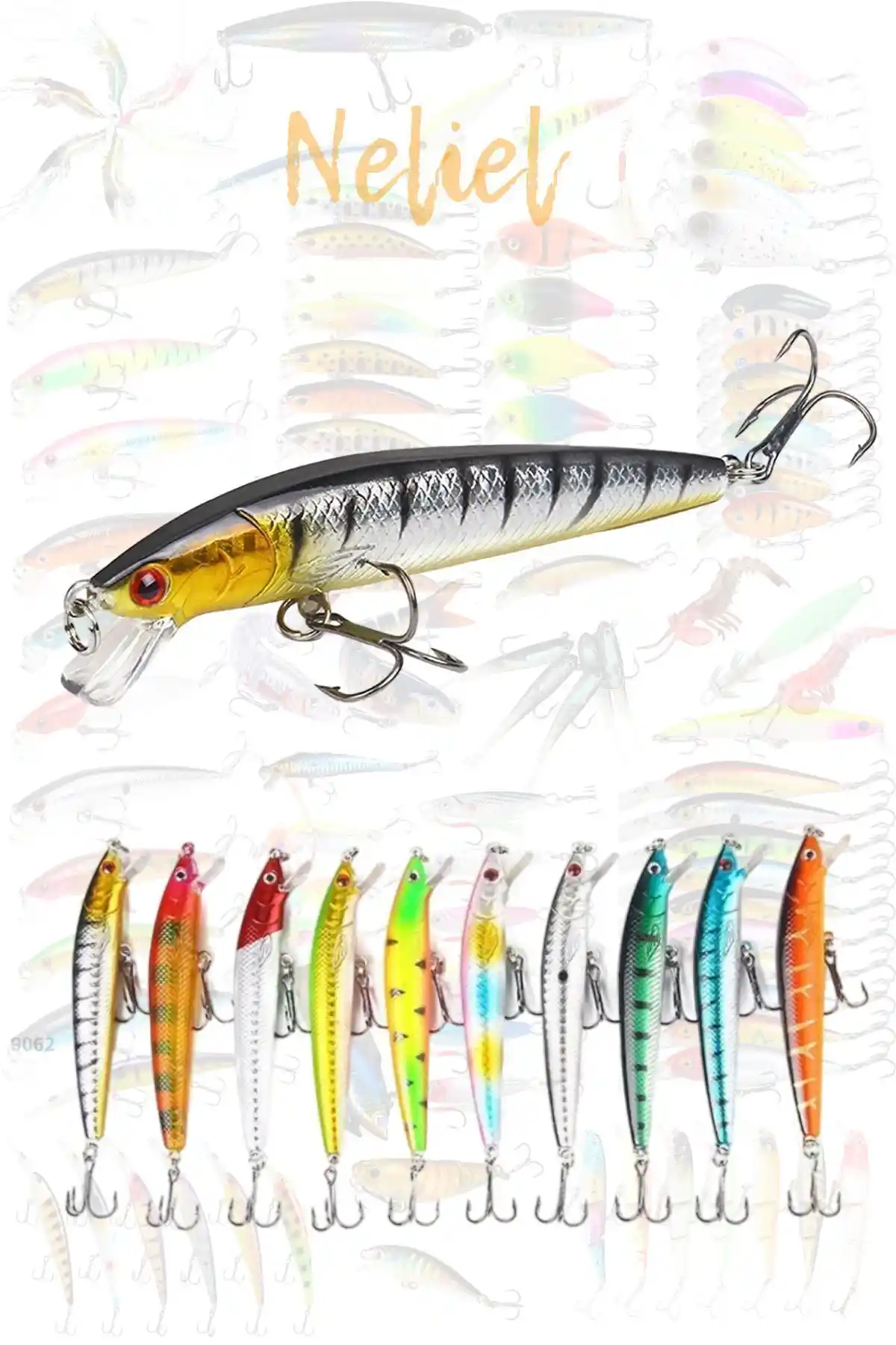 Neliel 10cm 9g Minnow Sahte Yem: Dayanıklı ve Gerçekçi Balık Avı İçin Yenilikçi Çözüm
