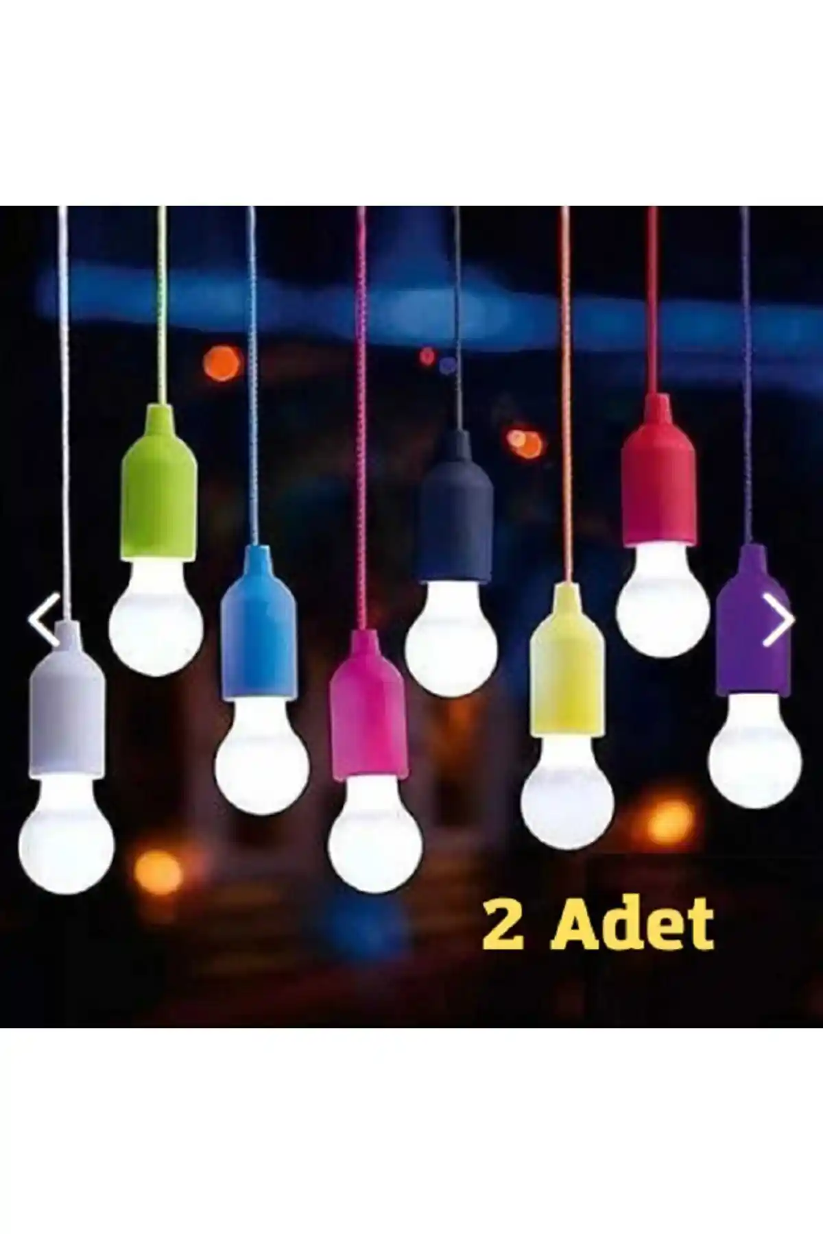 Nilss Pilli Çek Bırak Ipli Kamp Lambası Çok Renkli ve Portatif Aydınlatma Çözümü