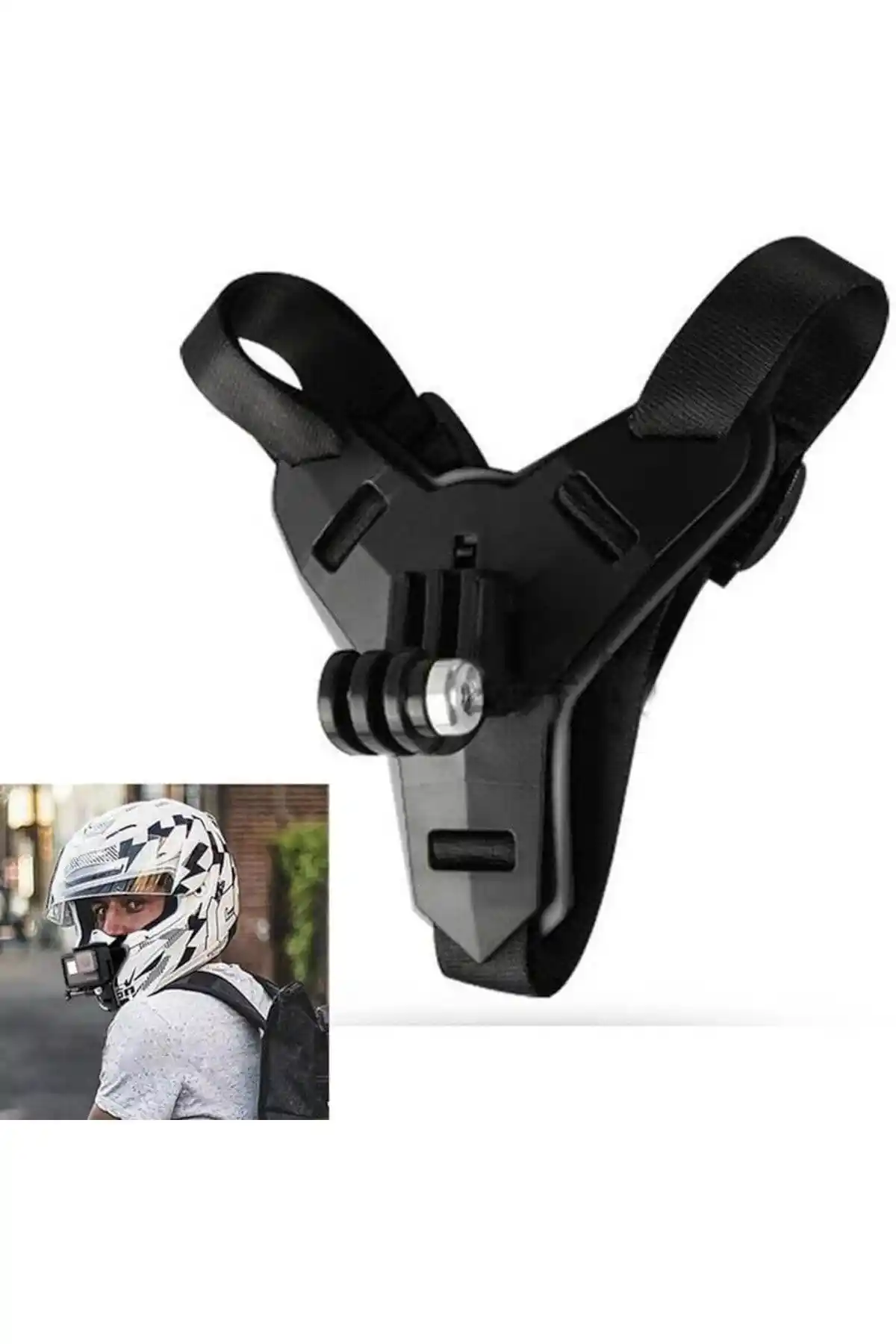 Outfire Kask Alt Çene Bağlantı Aparatı: Dayanıklı ve Pratik Ekstra Spor Kamerası Aksesuarı