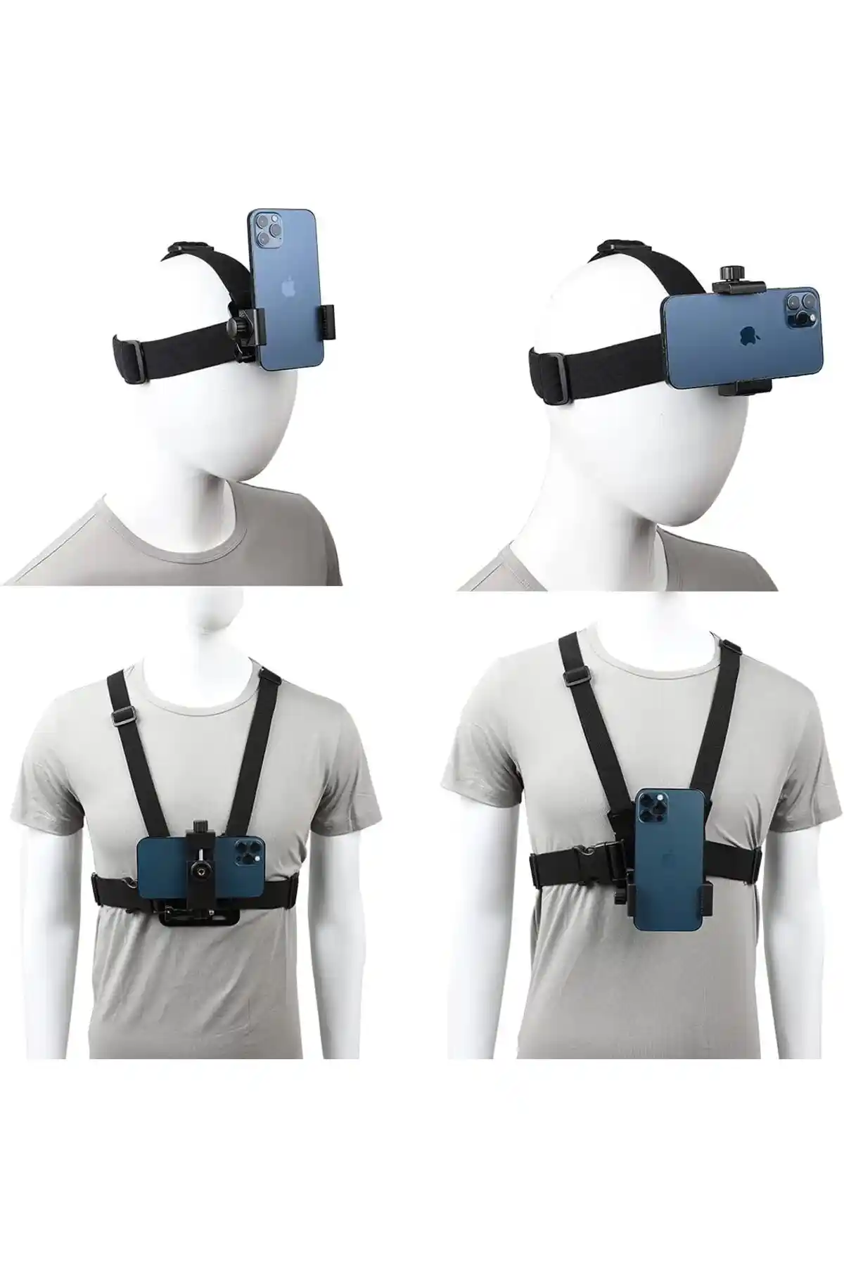 Outfire Uyumlu Kafa ve Göğüs Bandı Seti: Dayanıklı ve Ayarlanabilir Outdoor Aksesuarlar