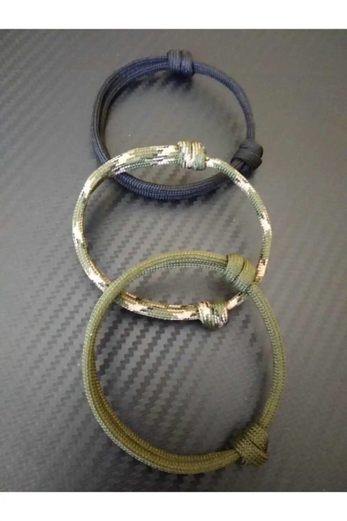 Paracord 3'lü Kalın İp Bileklik: Dayanıklı ve Çok Amaçlı Outdoor ve Hobi Kullanımı