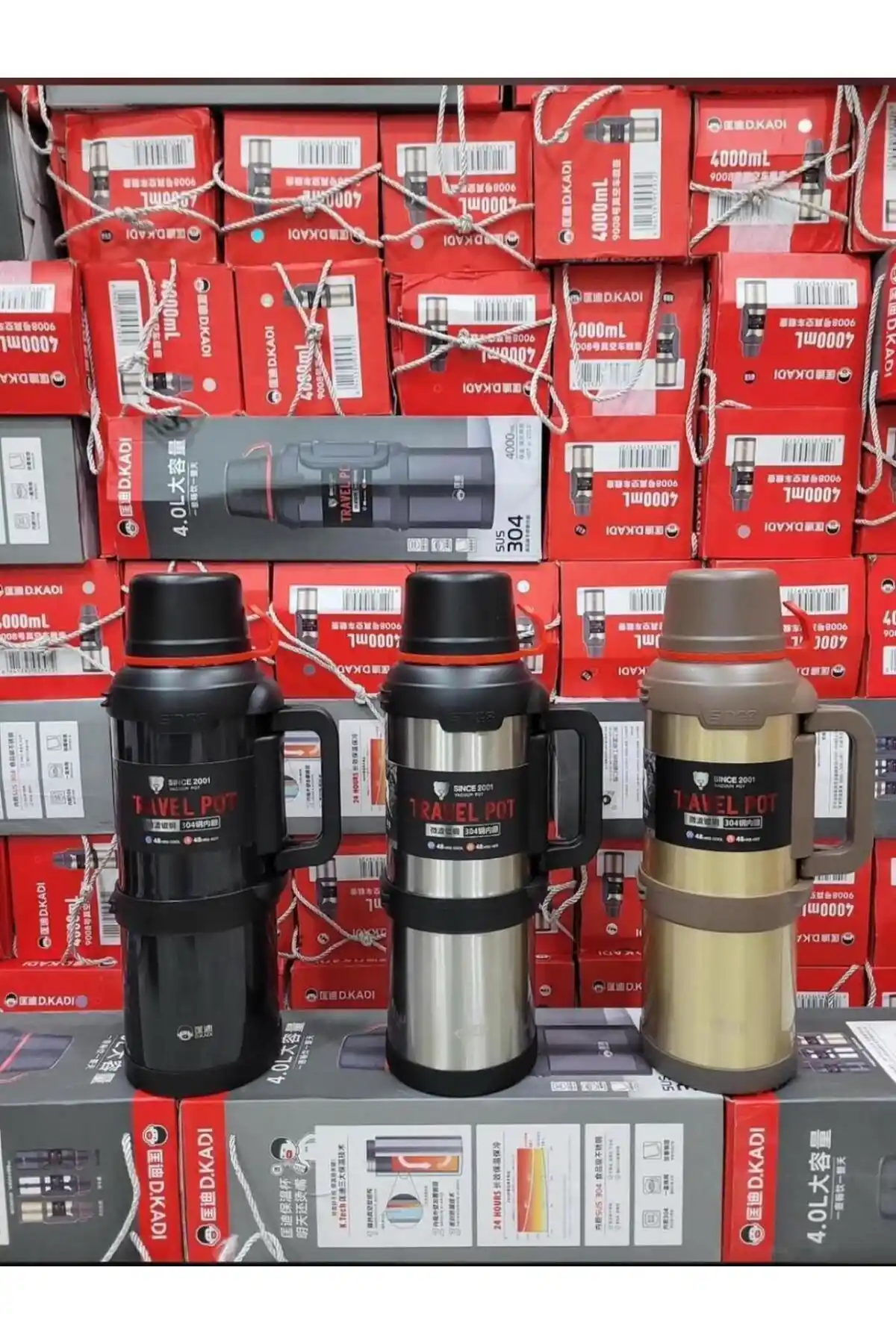 Paslanmaz Çelik Termos 4,5L Sıcak ve Soğuk İçin Uzun Süre Dayanıklı Tasarım