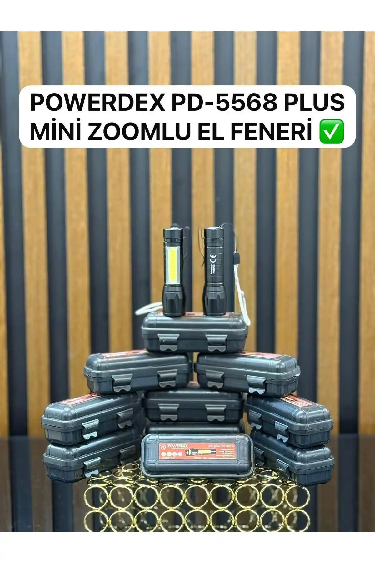 Powerdex PD-5568 Şarjlı Metal El Feneri Dayanıklı ve Su Geçirmez Özellikleriyle