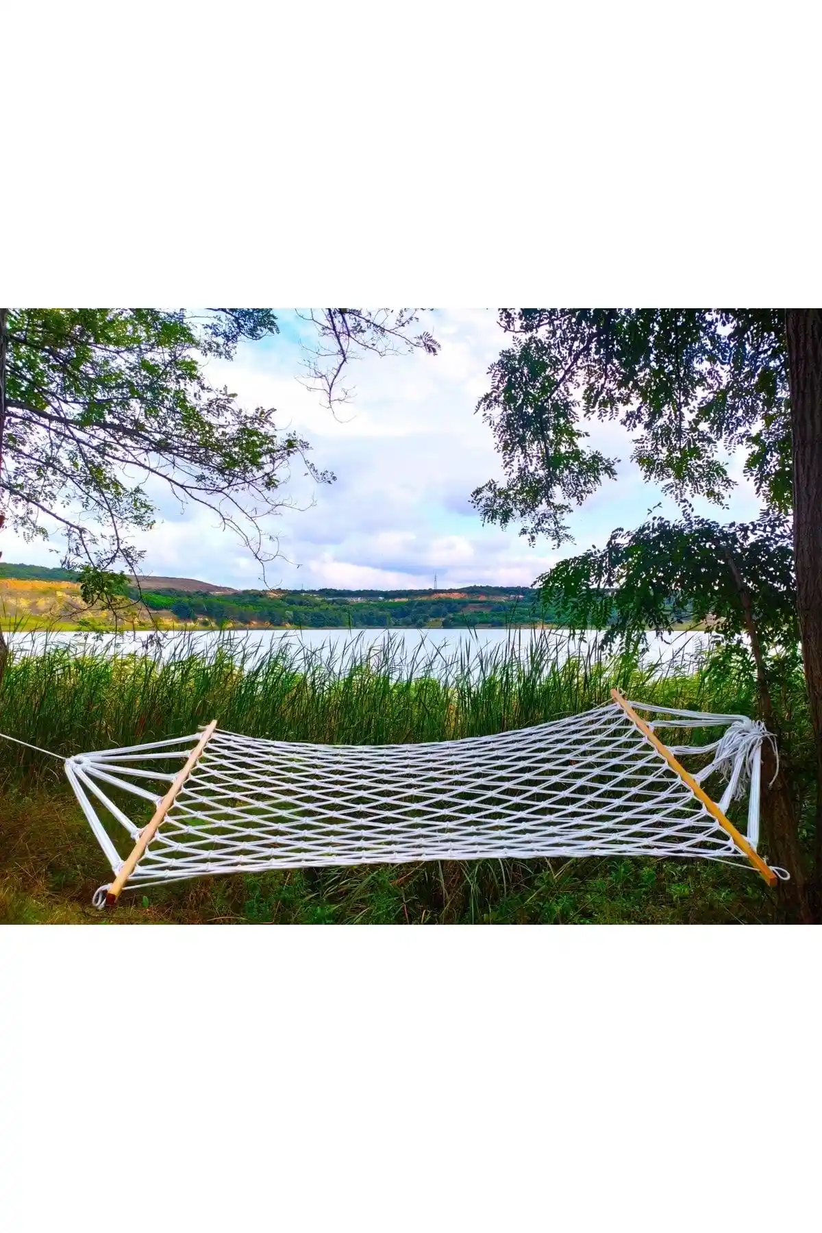 Relax İpek Hamak Çift Kişilik Pamuklu İç ve Dış Mekan Kullanımı İçin Tasarlanmış