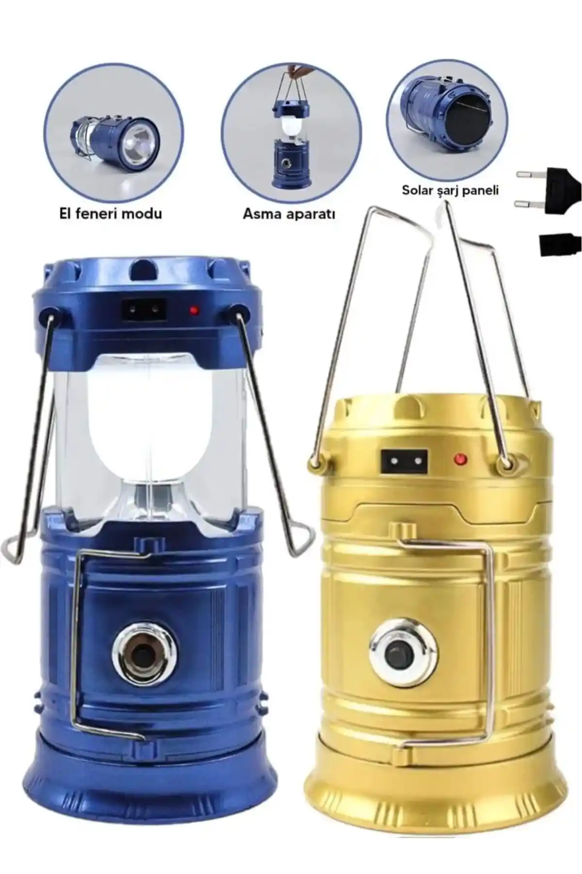 REVOPRO Solar Kamp Feneri Güneş Enerjili USB Şarjlı Dayanıklı Aydınlatma Çözümü