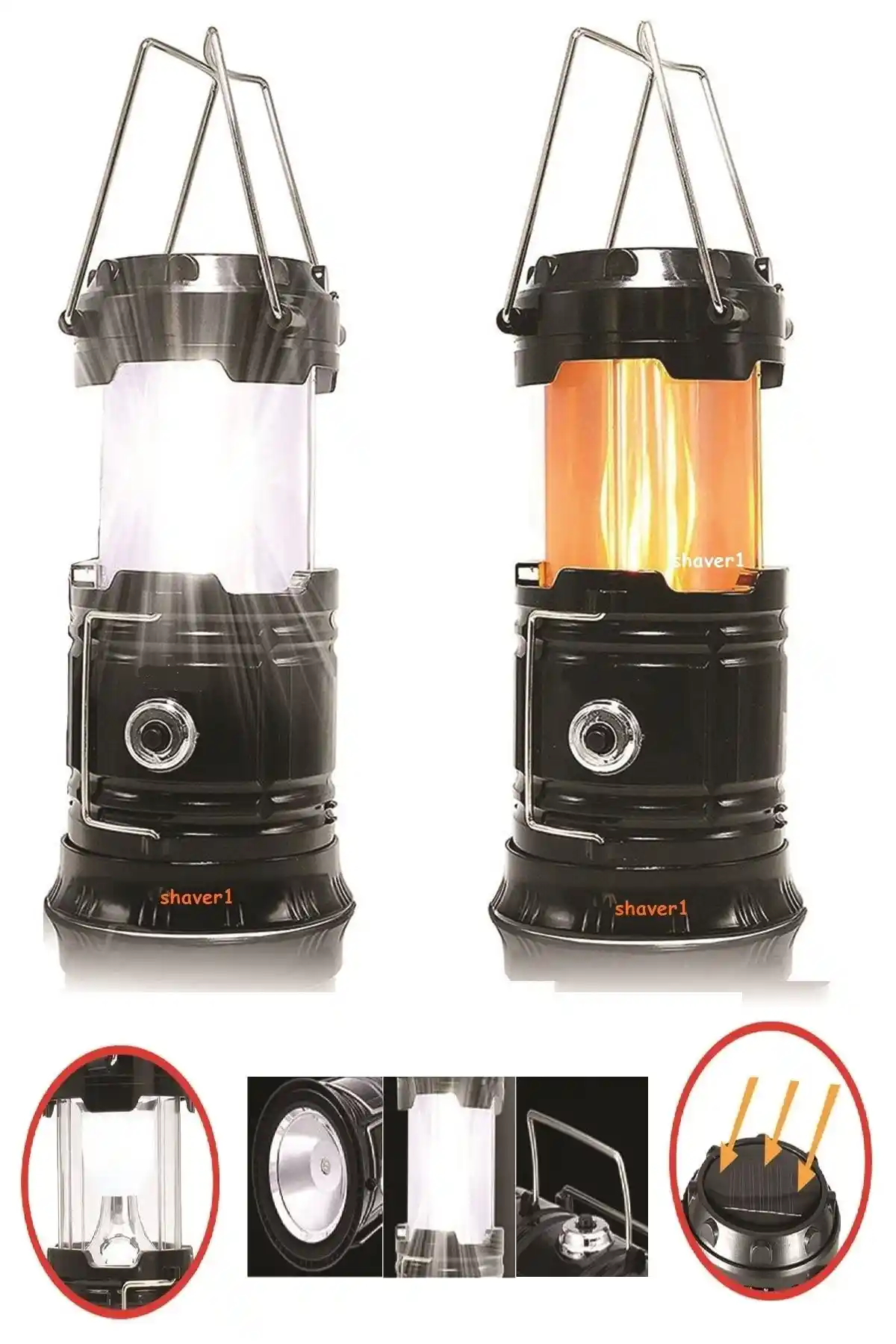 SHAVER Calido Kamp Feneri: Çok Fonksiyonlu ve Güneş Enerjili Kamp Aydınlatması