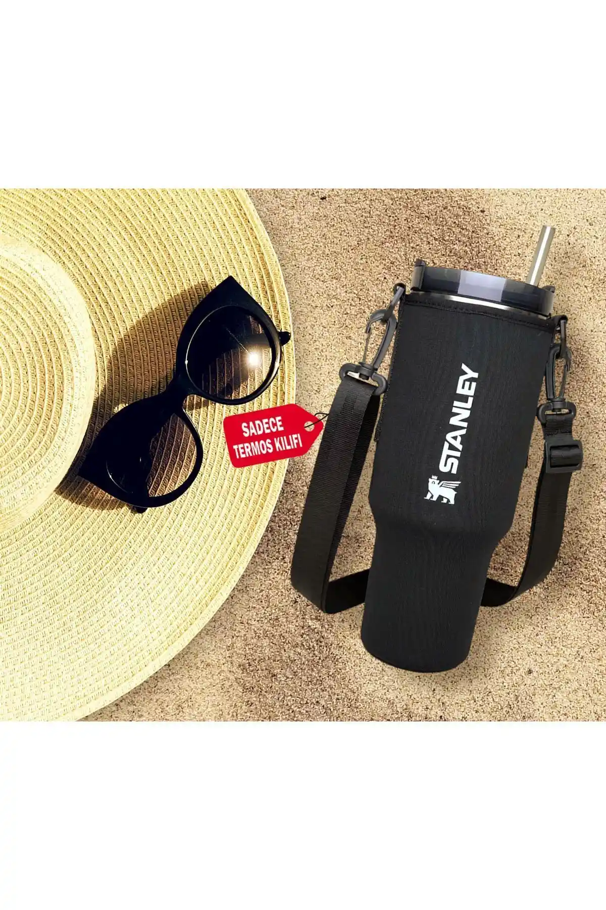 Stanley Neopren Termos Kılıfı 1,18 Lt Quencher Pipetli Kulplu günlük kullanım için ideal