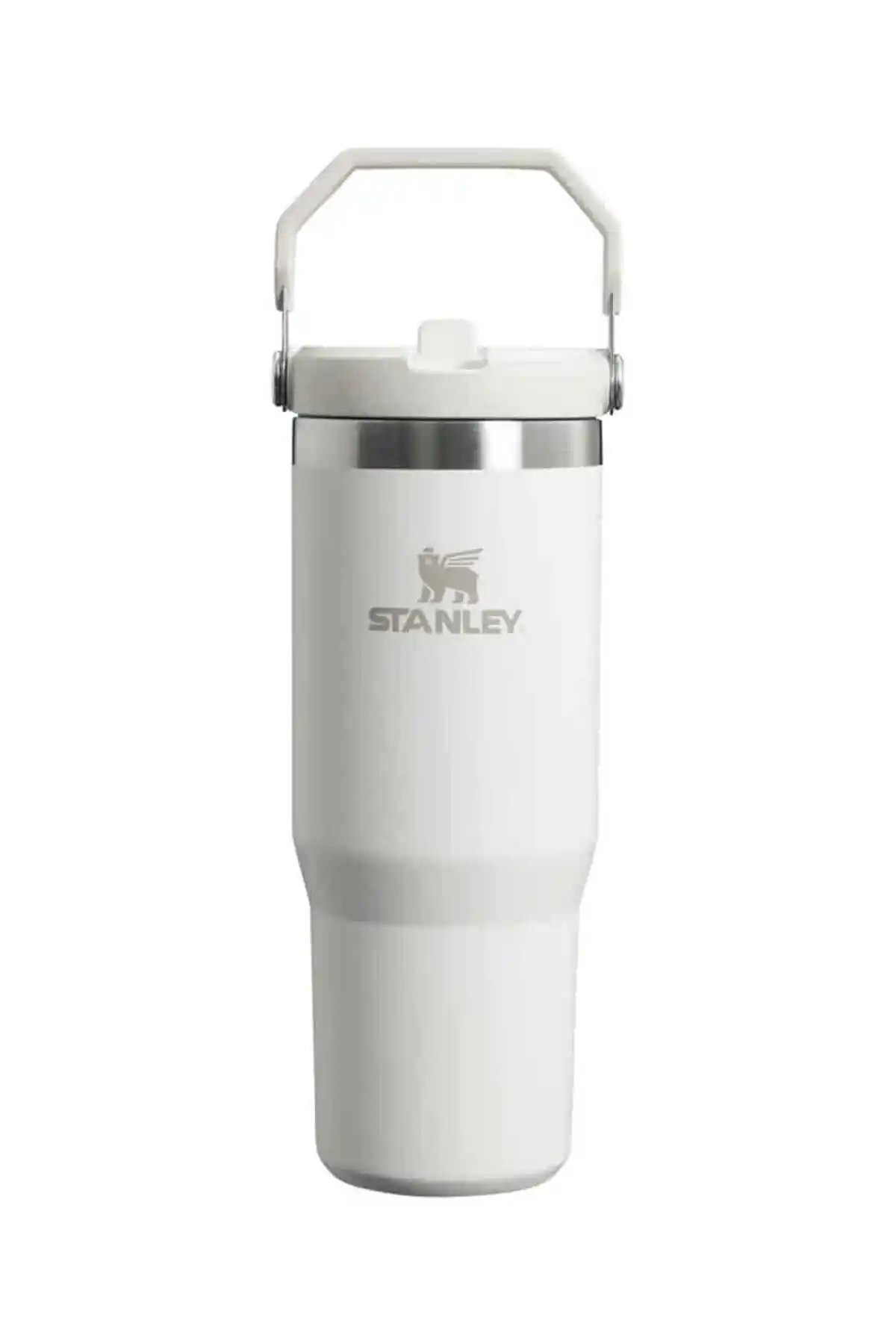 Stanley The Iceflow Flip Straw Beyaz Termos Bardak 0,89 Litre Güçlü Yalıtım ve Şık Tasarım