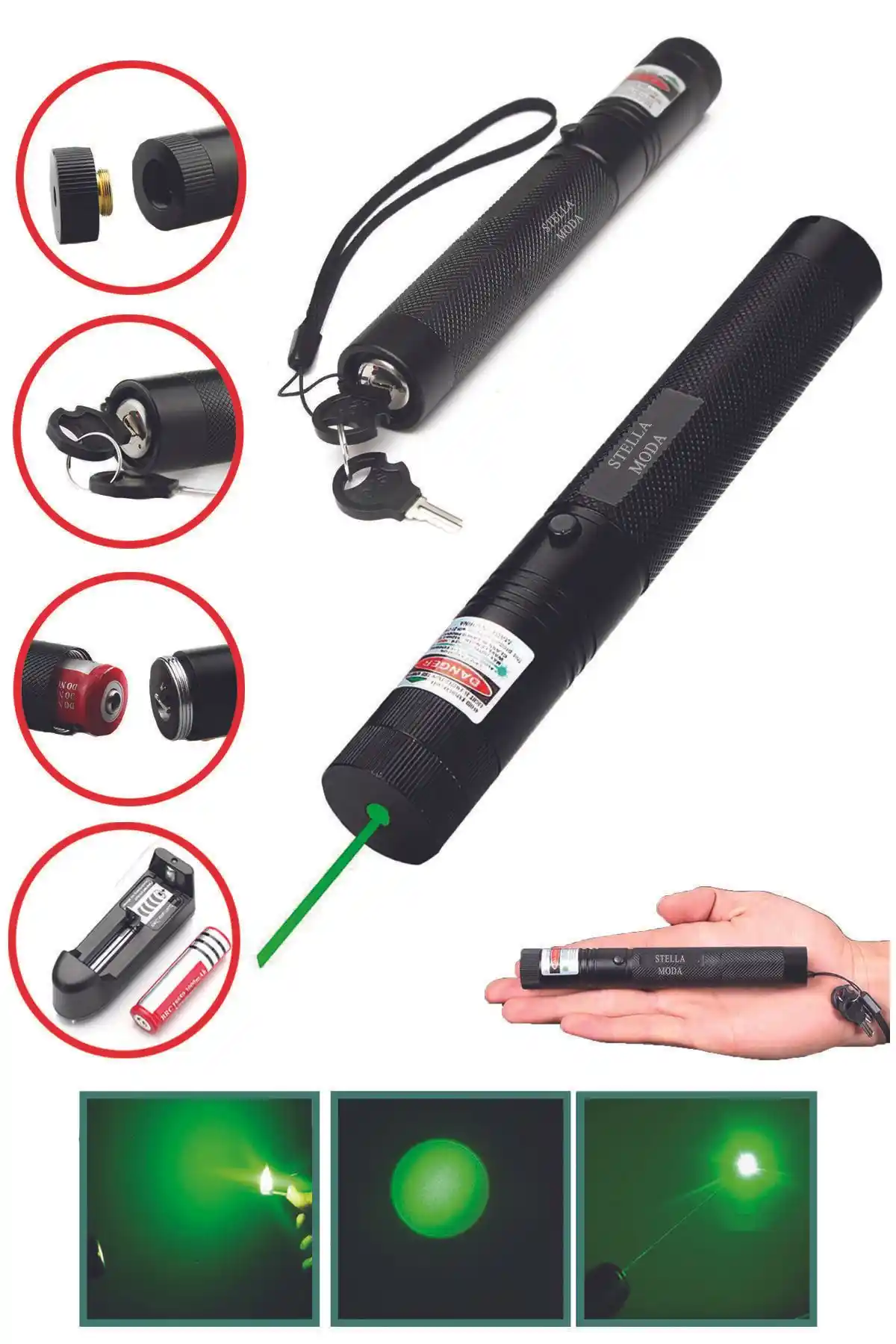 STELLA MODA Yeşil Lazer Pointer Güçlü Menzil ve Güvenlik Özellikleriyle Öne Çıkıyor