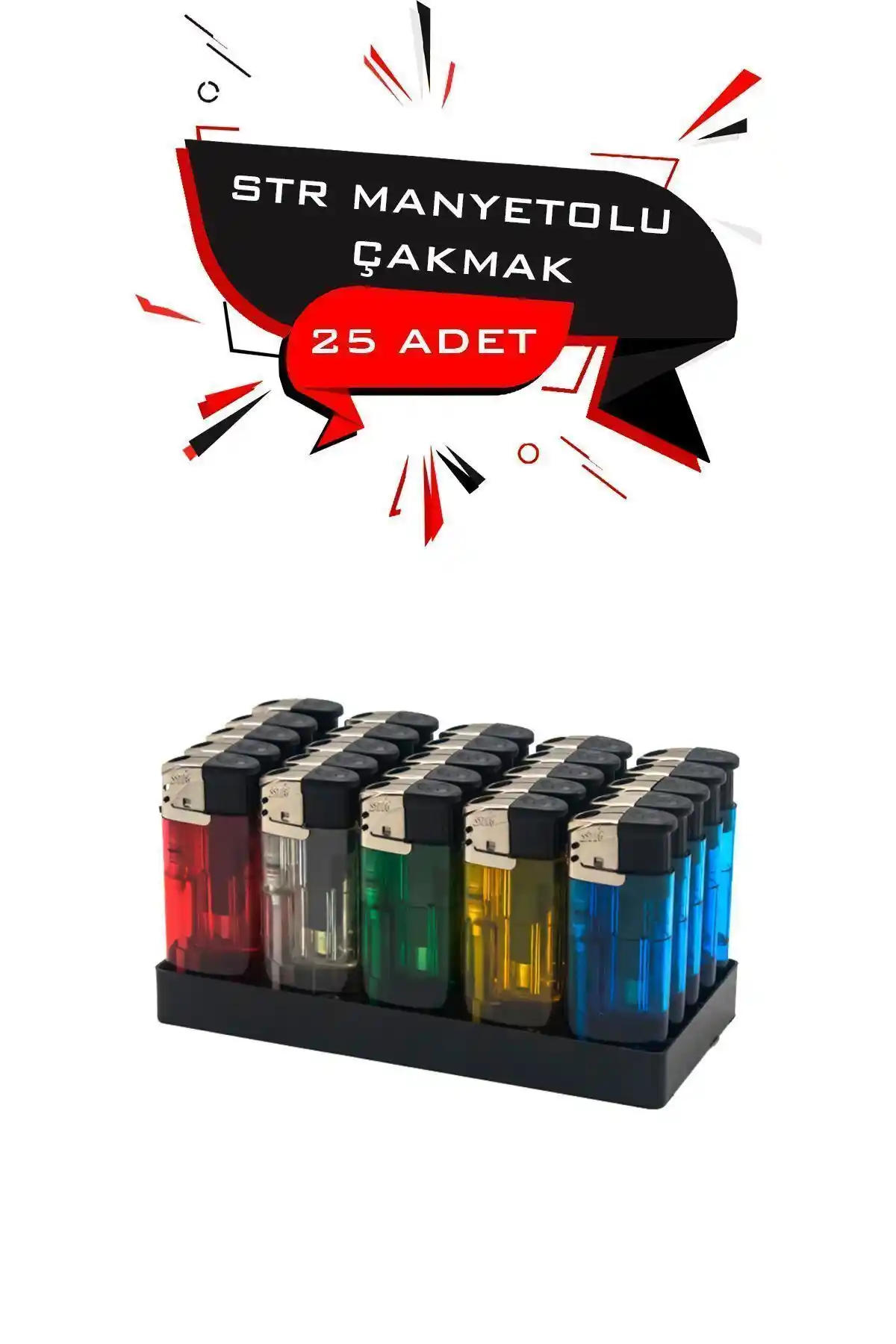 STR Manyetolu Platinli Çakmak Renkli Tasarımıyla Güvenli ve Kullanışlı