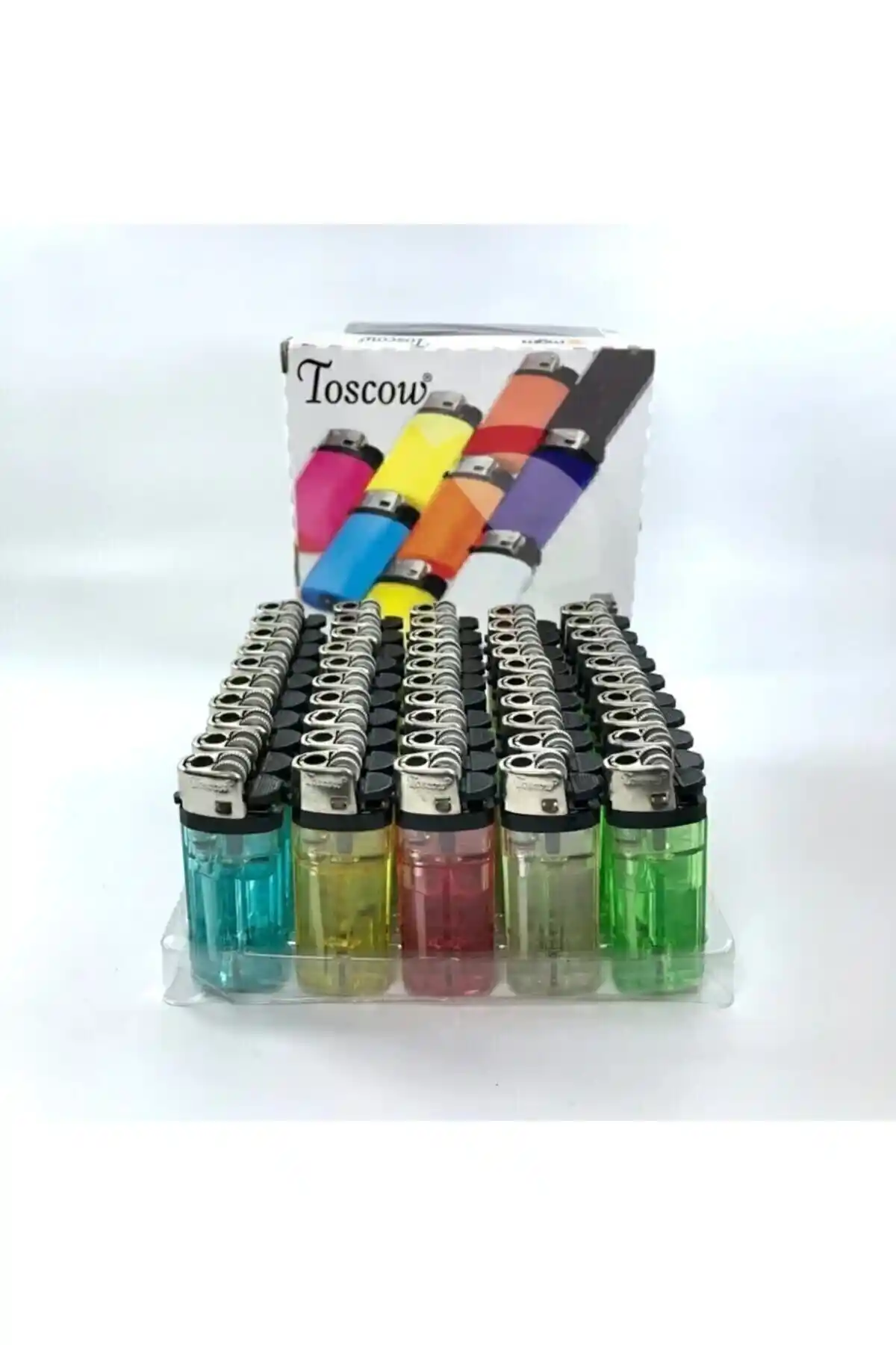 Toscow Orijinal 50 Adet Taşlı Mat Çakmak Seti Günlük ve Özel Kullanım İçin Uygun