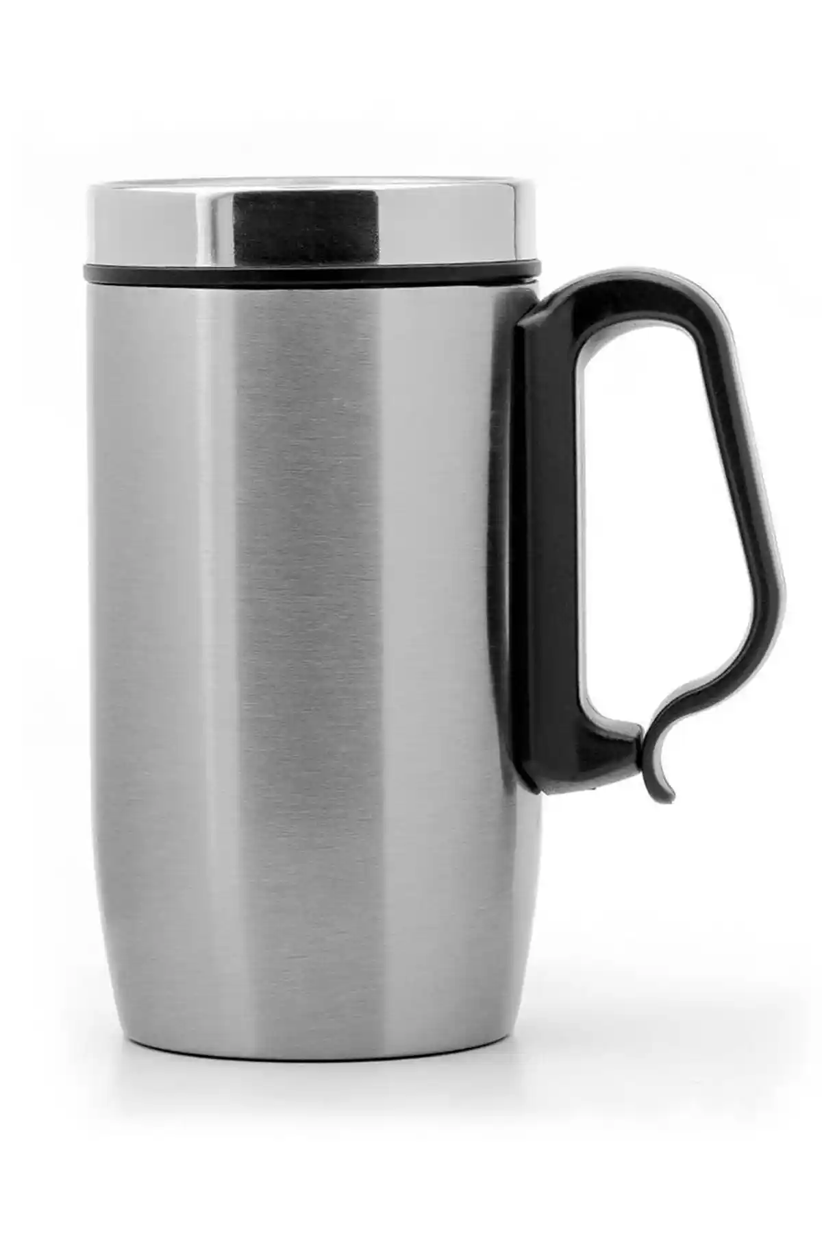 Verahed Çift Katlı Paslanmaz Çelik Termos Bardak Gümüş Gri 12 Saat Yalıtım Özelliği ile