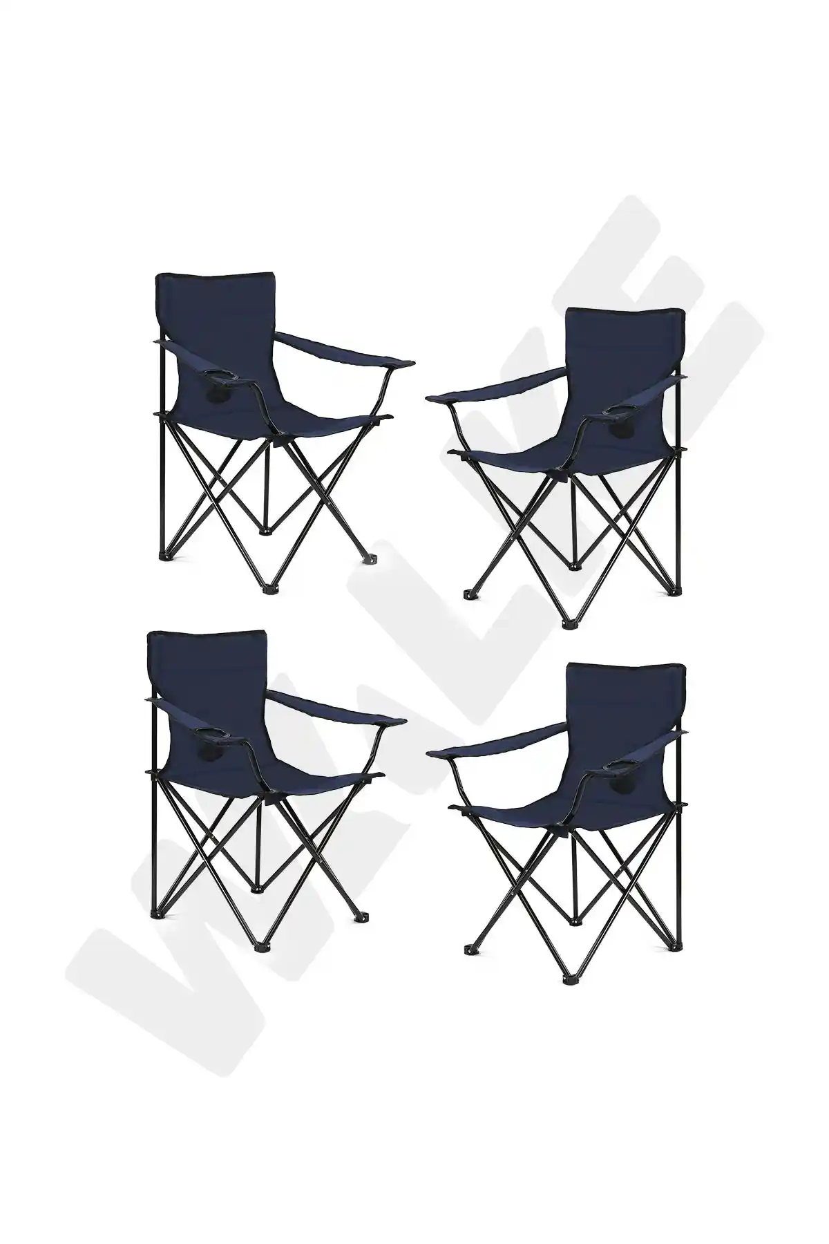 Walke 4 Lü Katlanabilir Kamp Sandalyesi Dayanıklı ve Pratik Tasarımıyla Outdoor Kullanımına Uygun