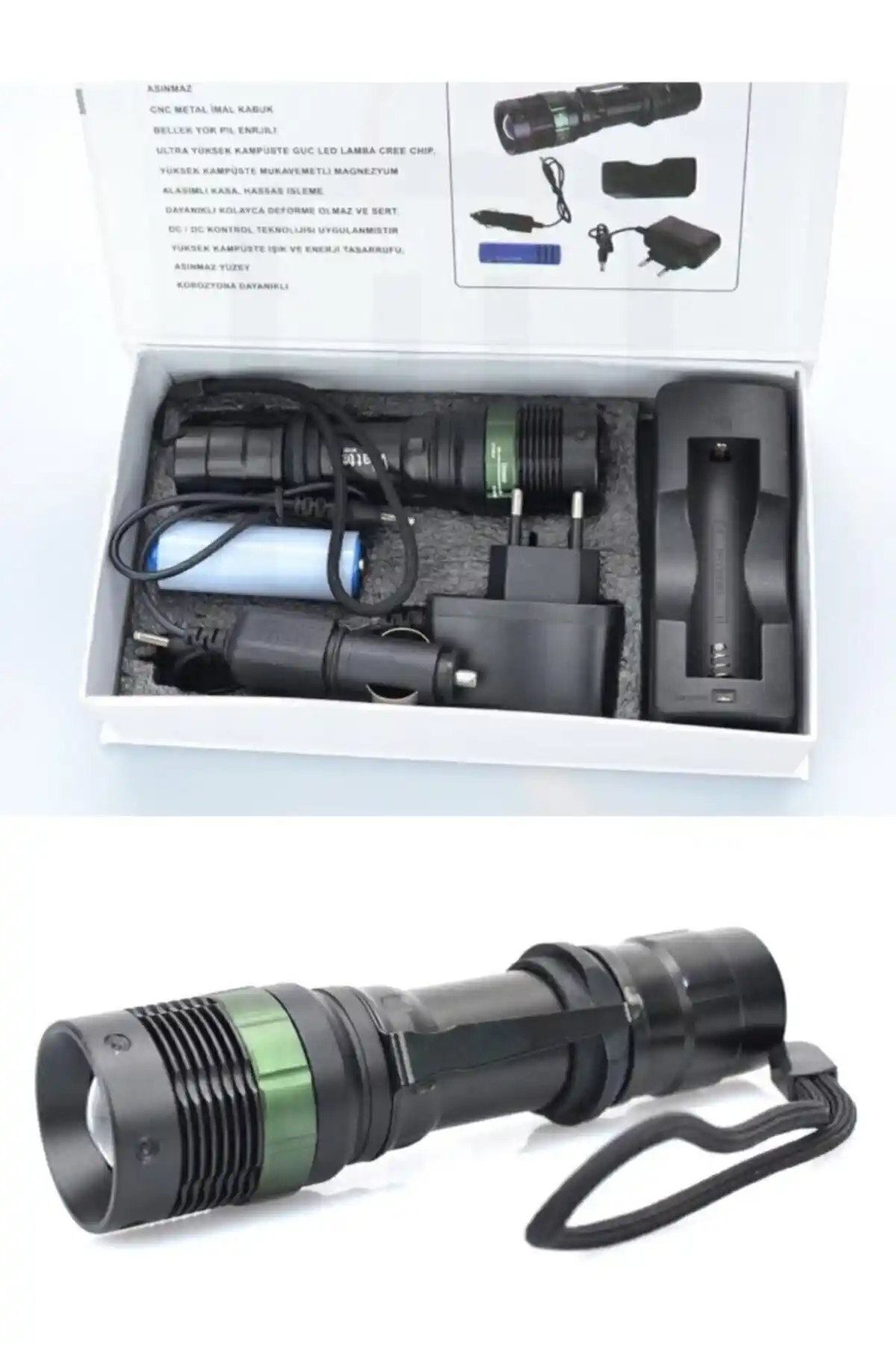 Watton WT-037 Uzun Menzilli Şarjlı El Feneri Güç ve Dayanıklılığı Bir Arada Sunar