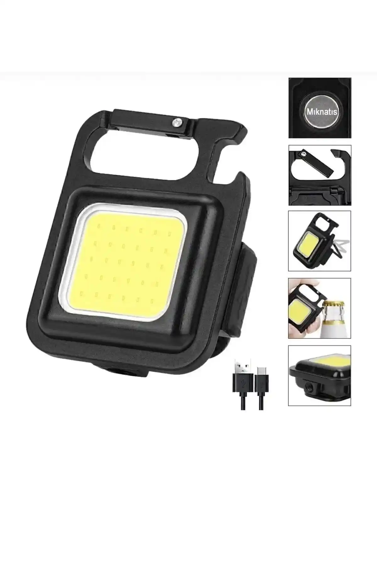 X-sir Mini LED Anahtarlık El Feneri: Şarjlı, Taşınabilir ve Çok Fonksiyonlu Aydınlatma Çözümü