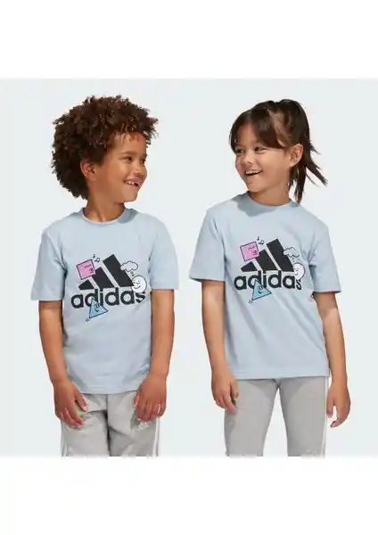 Adidas Çocuklar İçin Pozitiflik Table Grafik Tişörtü Şık ve Konforlu Tasarım