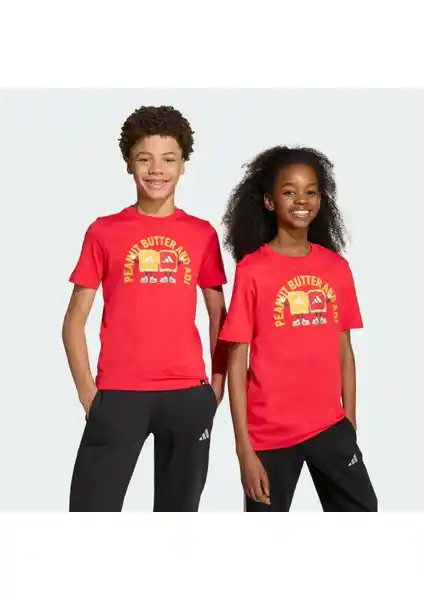 Adidas Food Graphic Çocuk Tişörtü: Renkli ve Konforlu Günlük Kullanım İçin Ideal