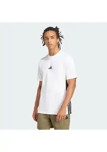 Adidas JE6388 Essentials 3-Stripes Tekli Jersey Tişört Spor ve Günlük Kullanım İçin
