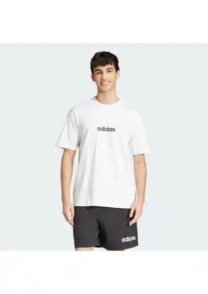 Adidas JE9000 Essentials Linear Single Jersey Tişörtü Günlük Şıklık ve Rahatlık Sunar