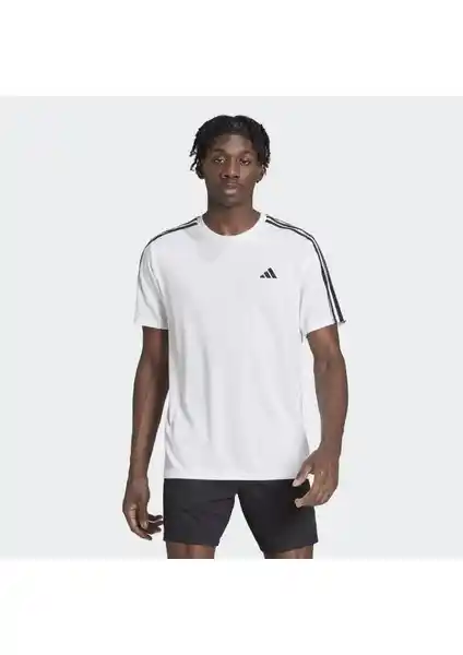 Adidas Performans IB8151 Train Essentials 3-Stripes Spor Tişörtü Modern ve Sürdürülebilir Tasarım