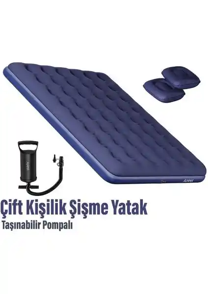 Deanb 203x152x22 cm Çift Kişilik Şişme Yatak: Dayanıklı ve Pratik Kullanım İçin Uygun