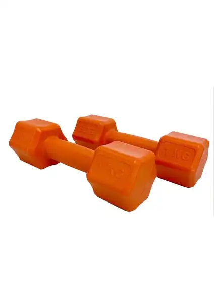 Ecgspor 1 Kg Turuncu Dambıl Seti ile Evde Güç ve Kas Geliştirme Fırsatı