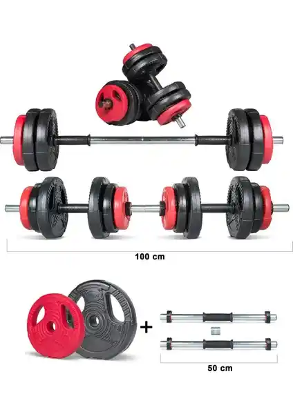 Ecgspor Yılz Serisi 17 kg Çok Fonksiyonlu Halter ve Dambıl Seti Ürün Tanıtımı ve Özellikleri