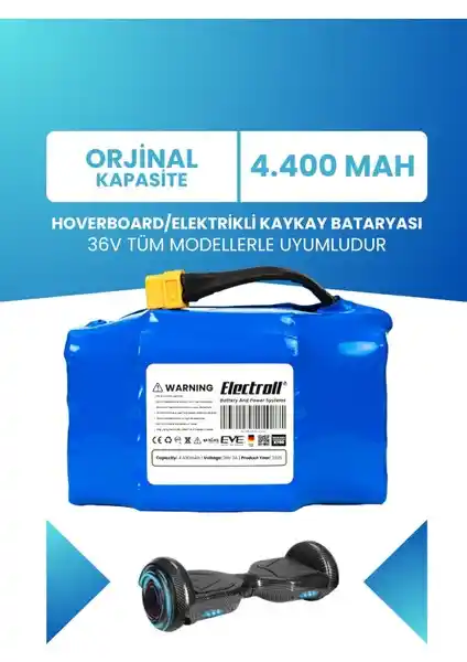 Electroll Hoverboard ve Elektrikli Kaykay Bataryası: Yüksek Performans ve Güvenilirlik